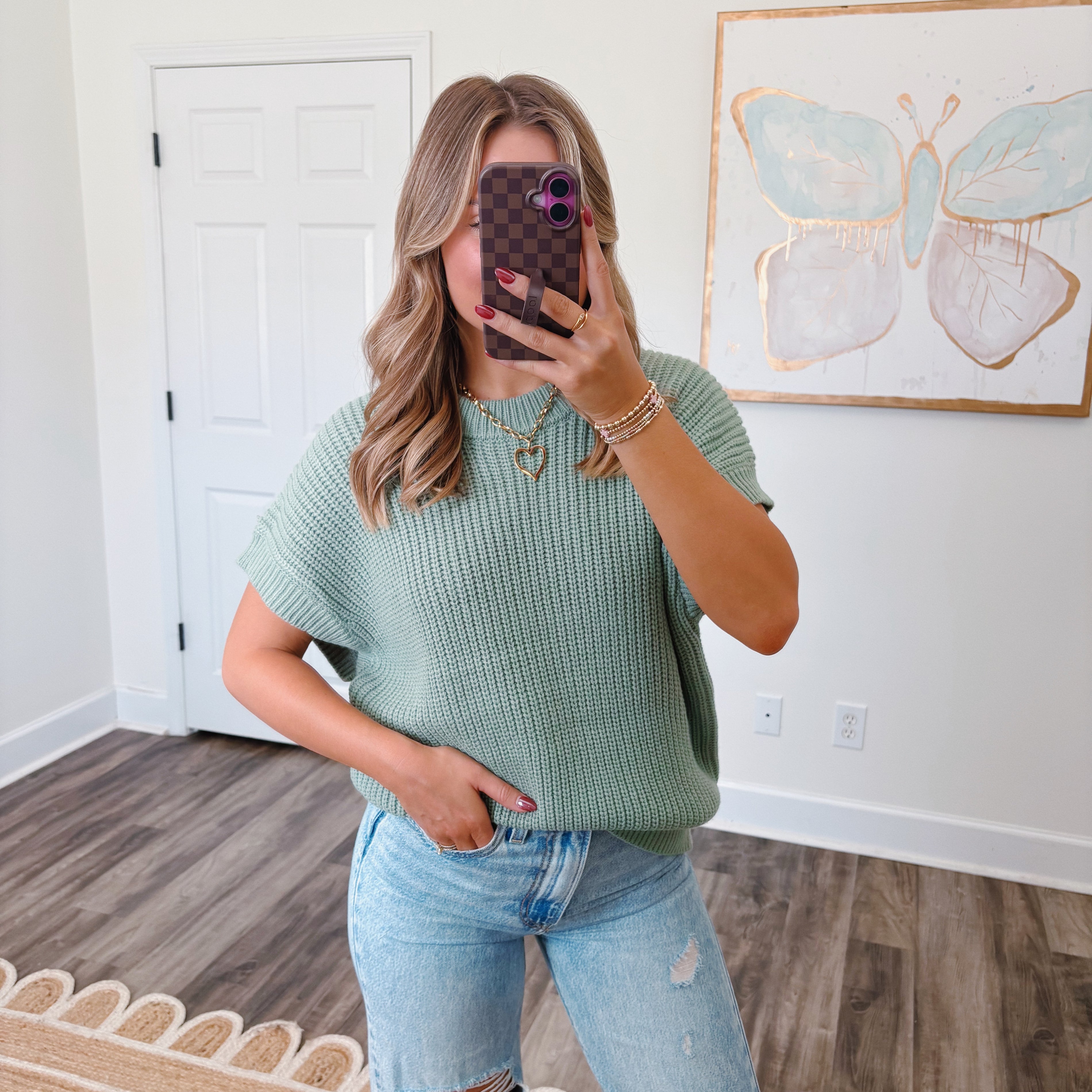Sage Green Sweater Vest