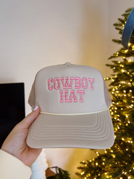 Pink Cowboy Trucker hat