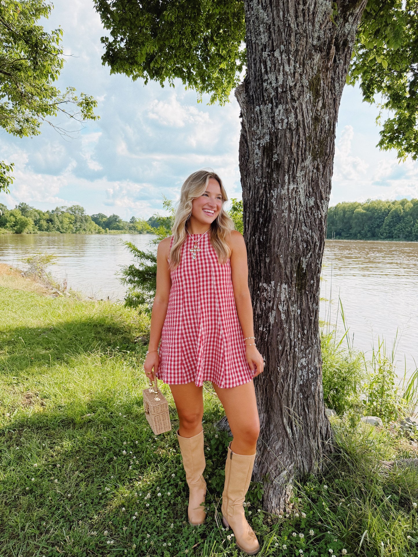 Sweet as Pie Gingham Romper