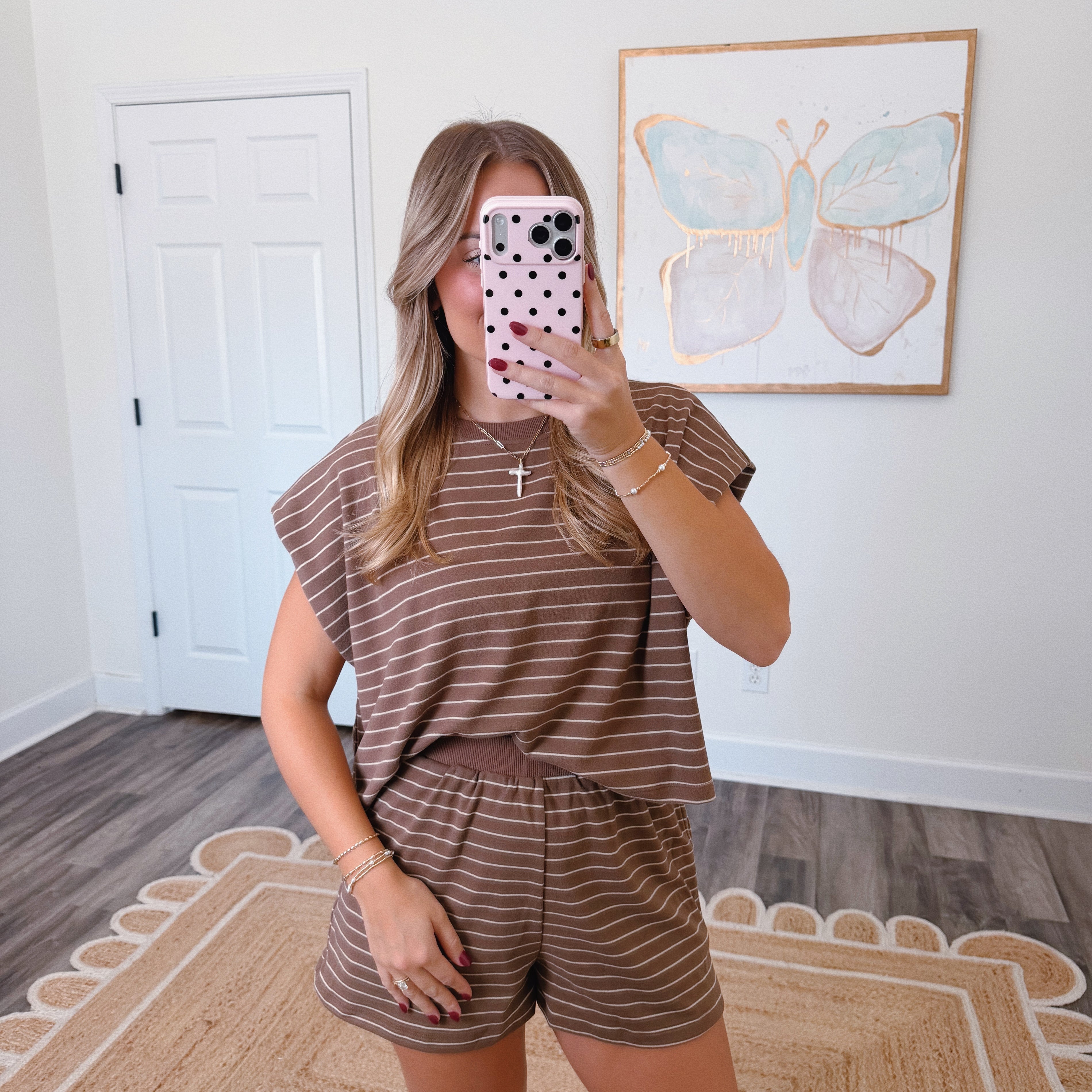 Cocoa Stripe Set