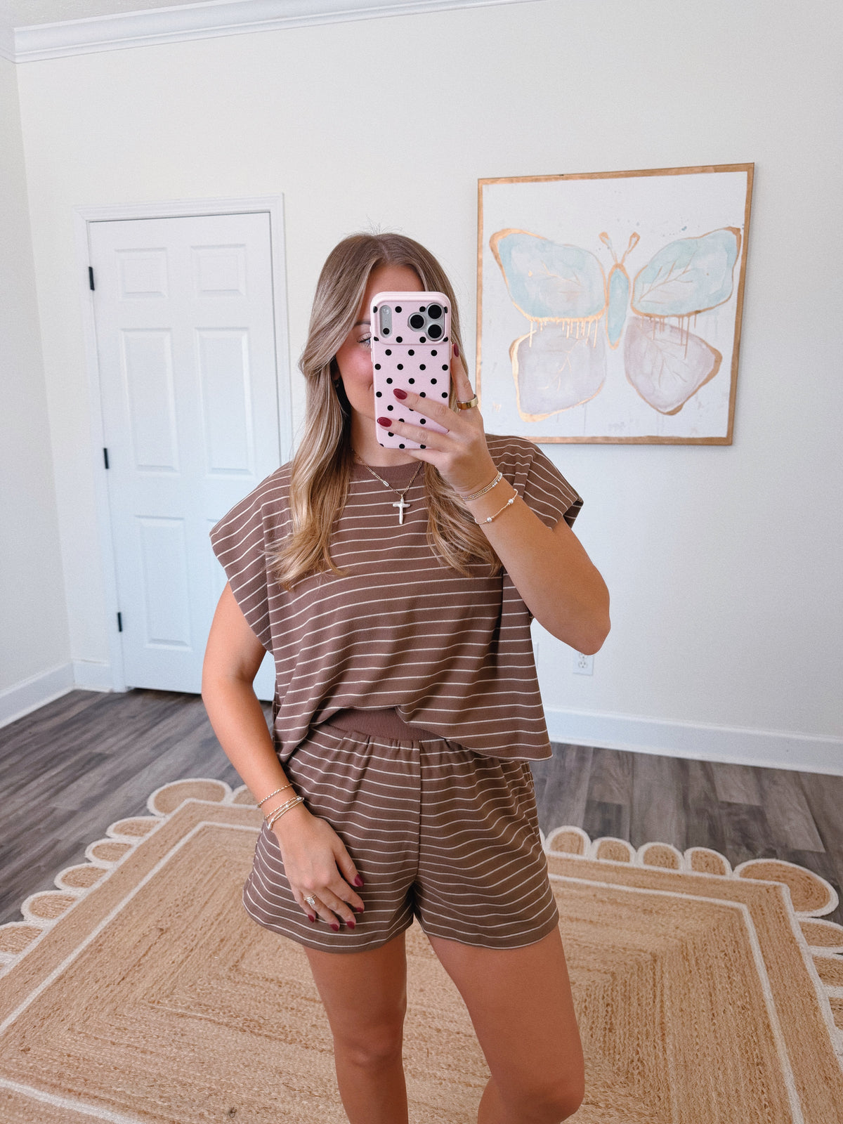 Cocoa Stripe Set