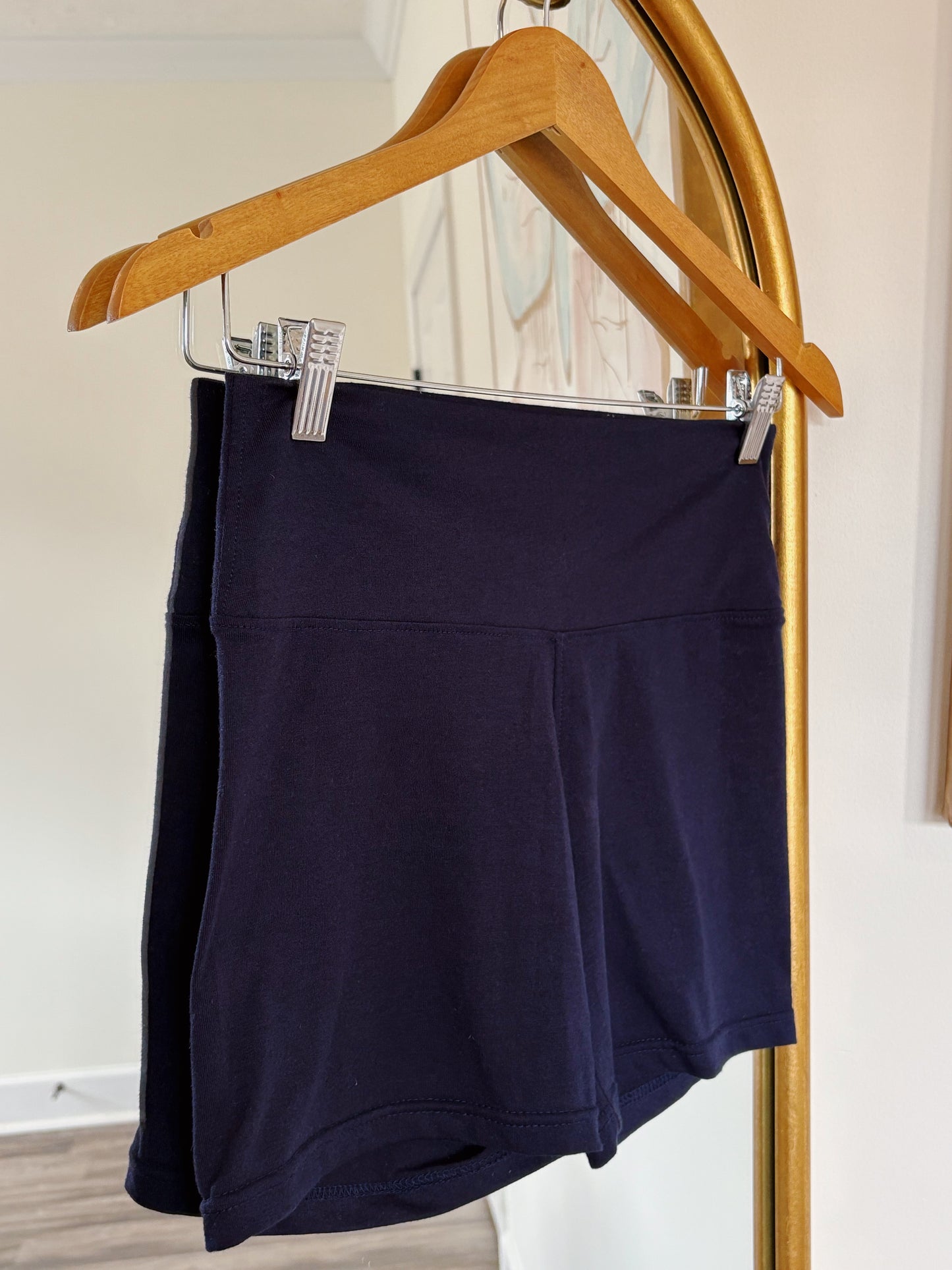Navy Biker Shorts