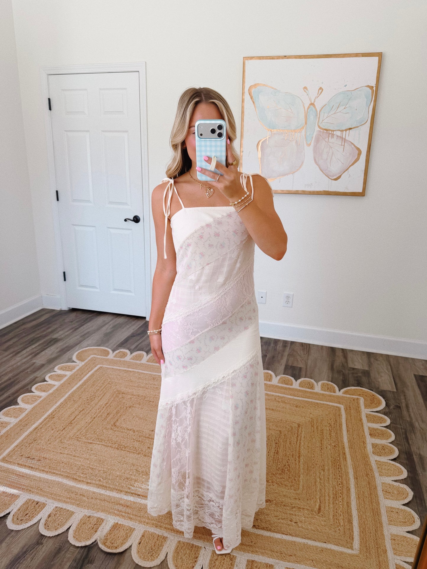 Darling Lace Maxi in Pink