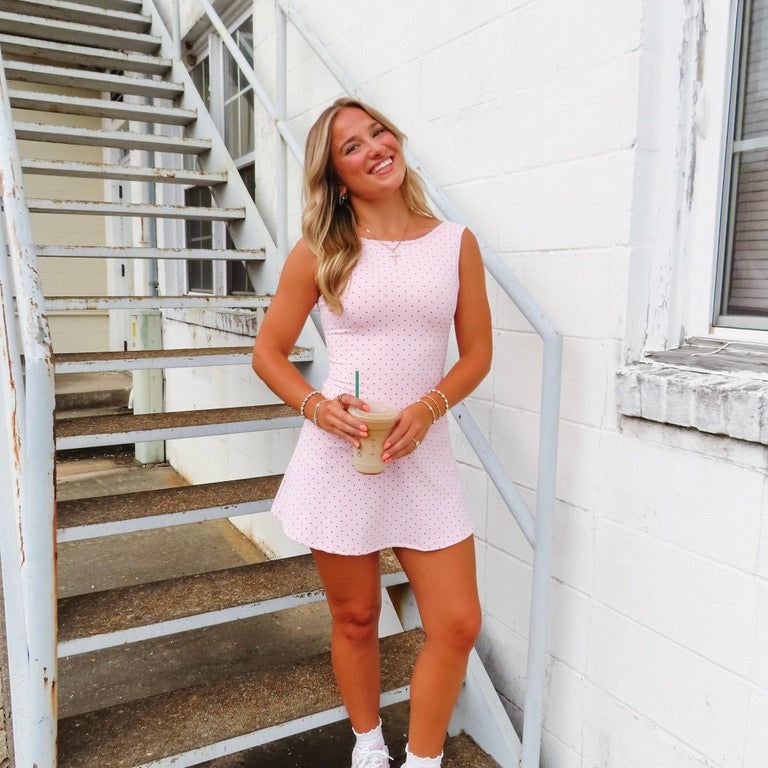 Saturday Stroll Polka Dot Dress