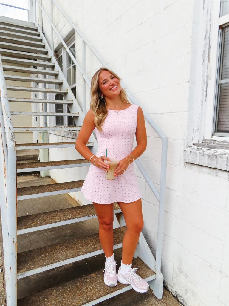 Saturday Stroll Polka Dot Dress