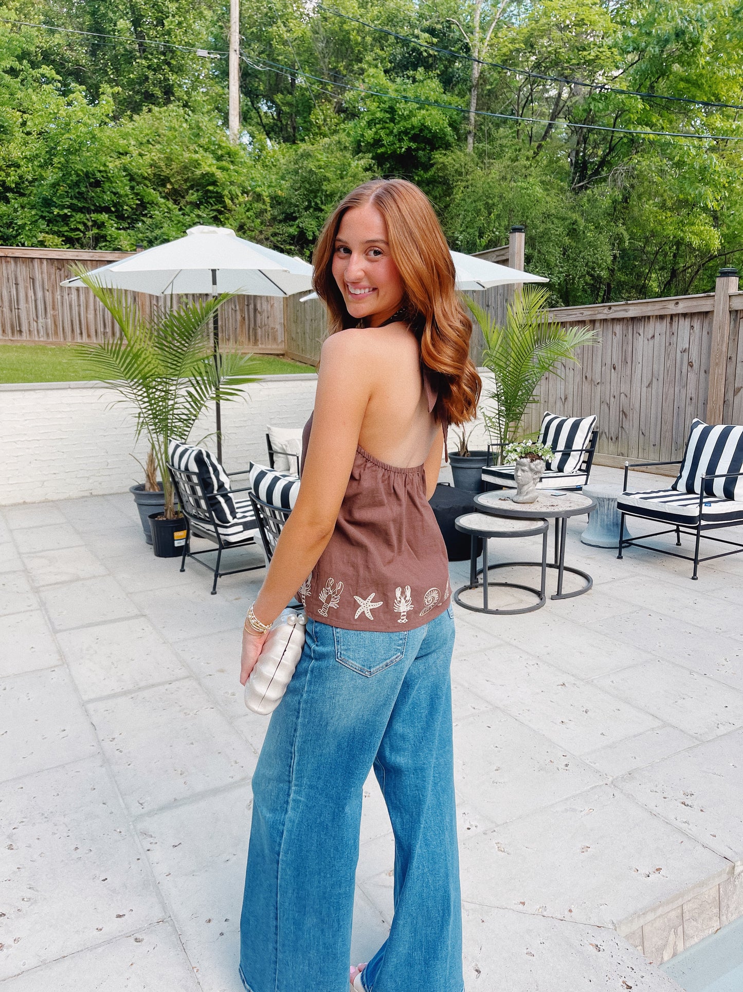 Coastal Charm Halter Top