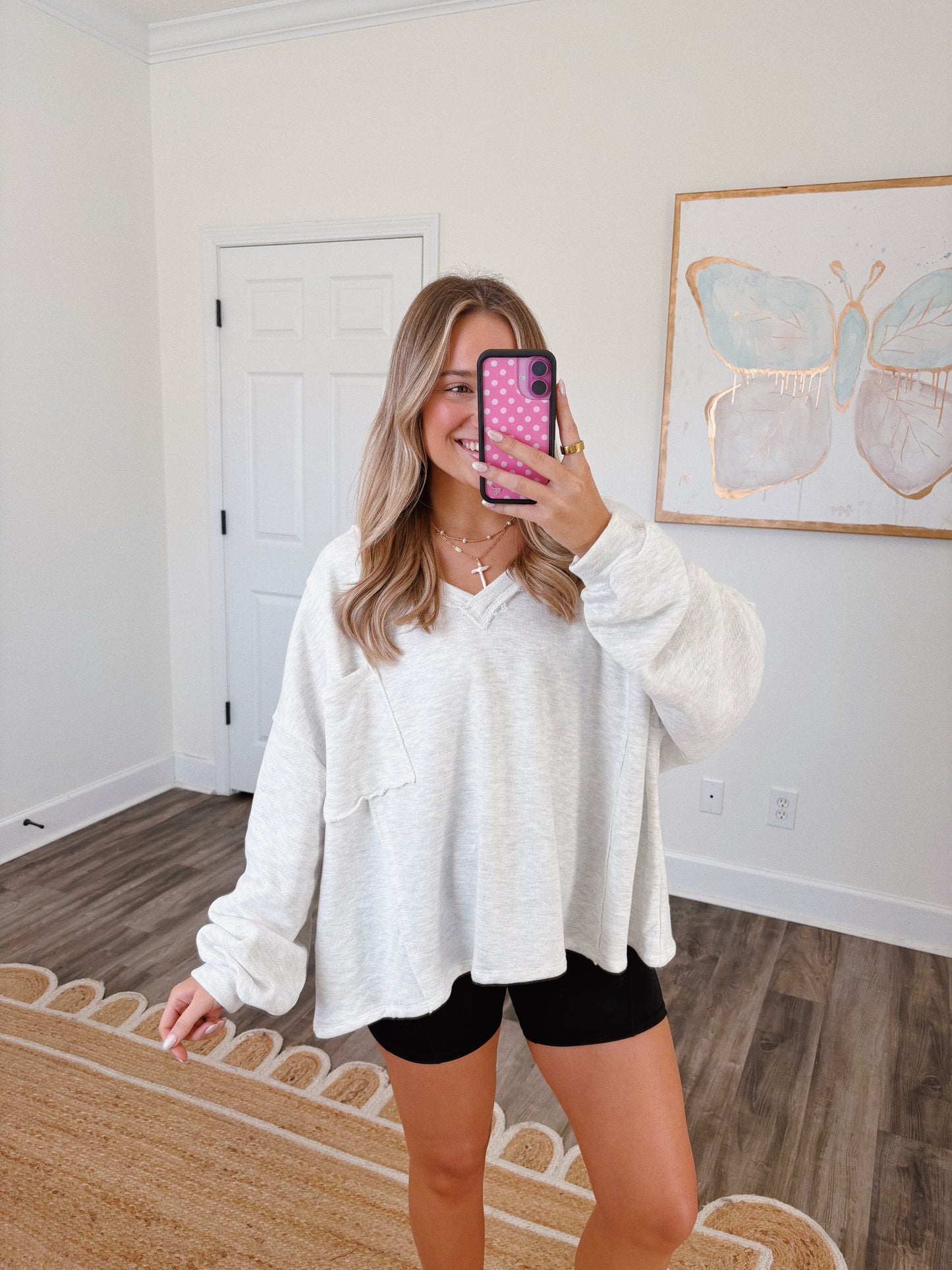 Kick Back Oversized Top