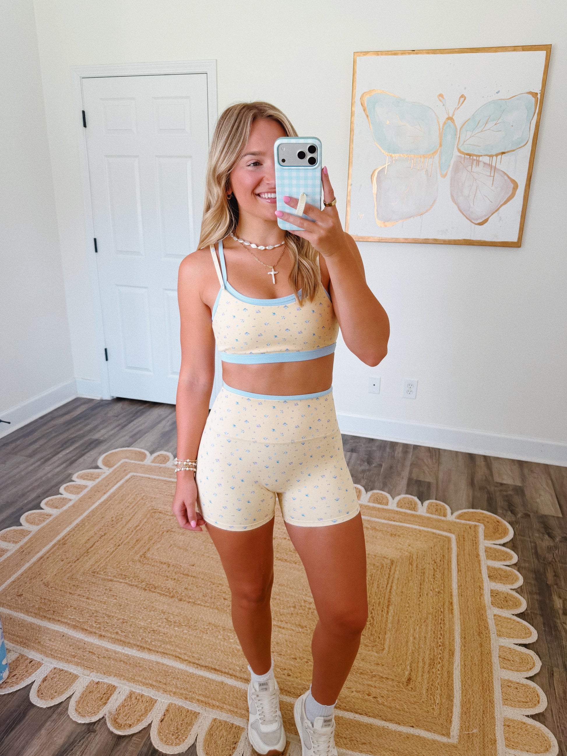 Daisy Biker Short Set