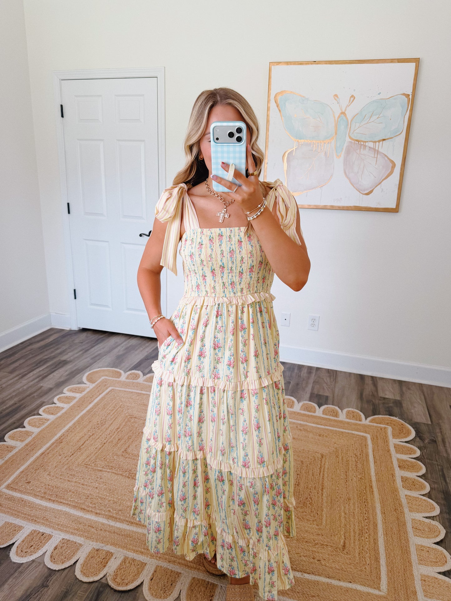 Lemon Blossom Tie Maxi