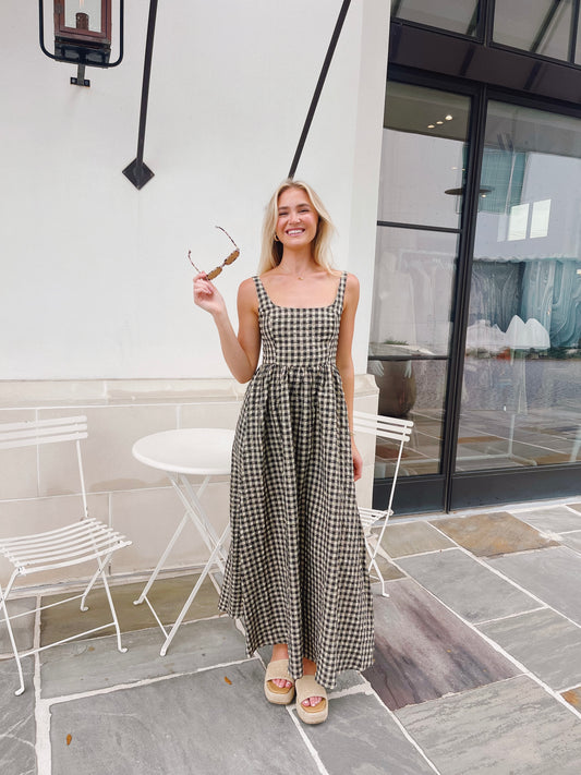 Checkered Maxi Dress