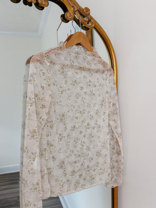 Floral Lacy Layering Top
