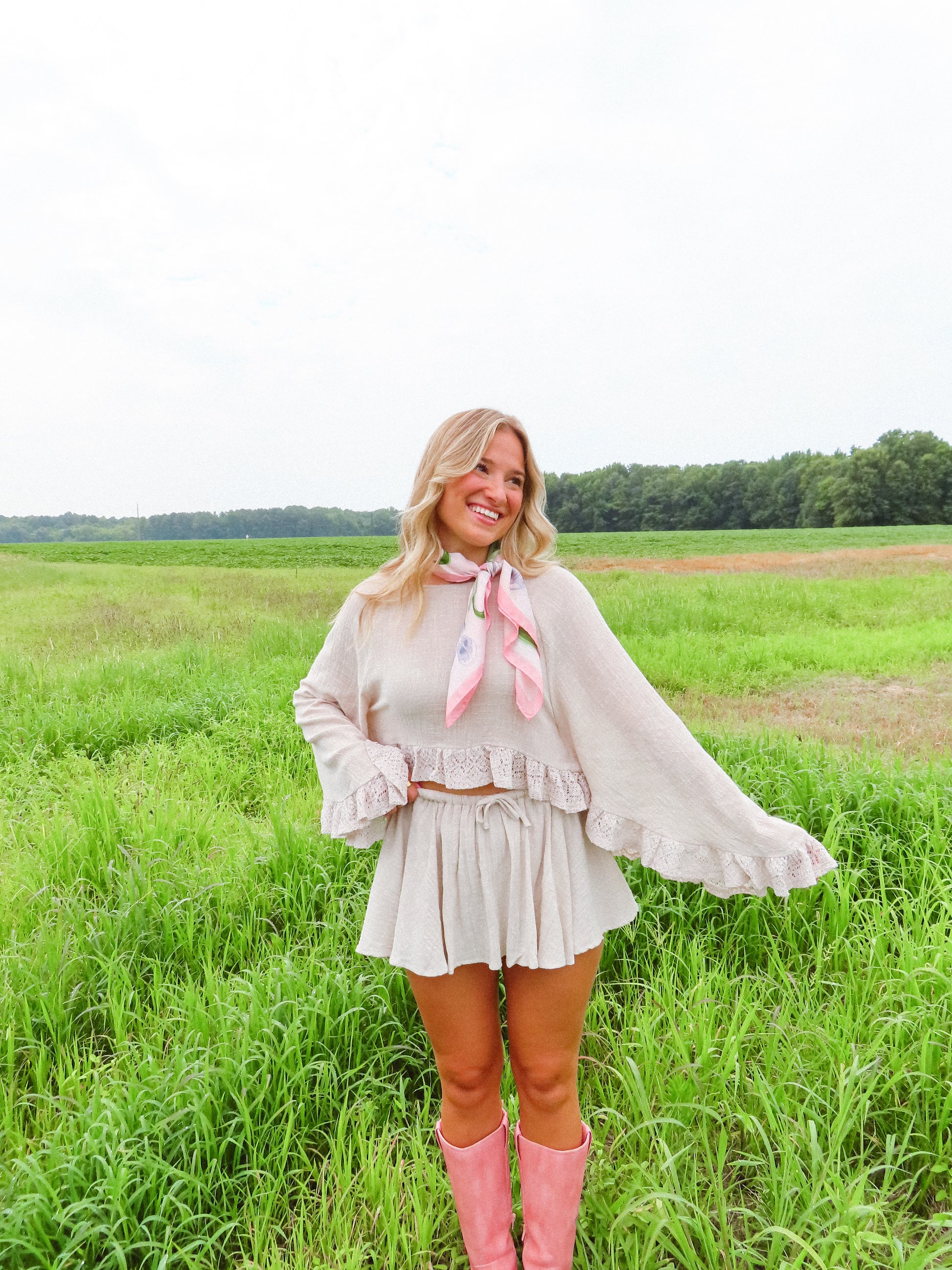 Boho Breeze Skort Set