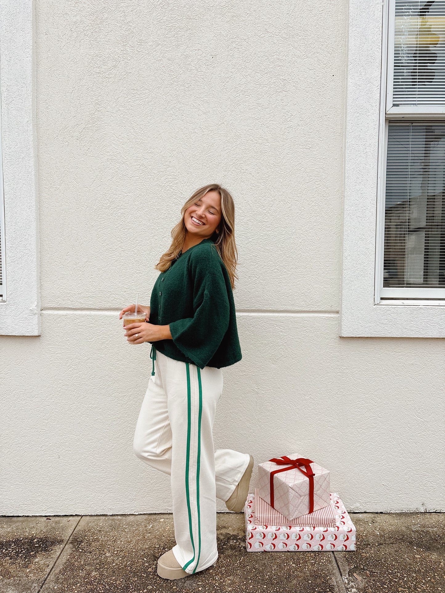 Evergreen Striped Track Pants