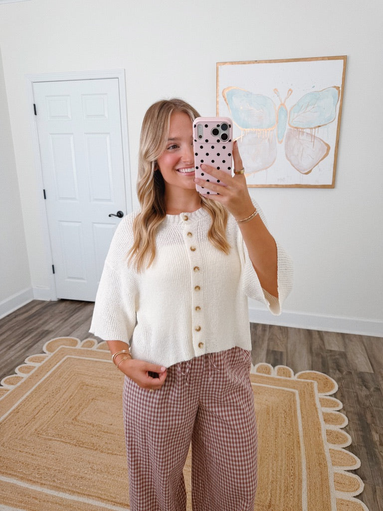 Ivory Lightweight Cardigan
