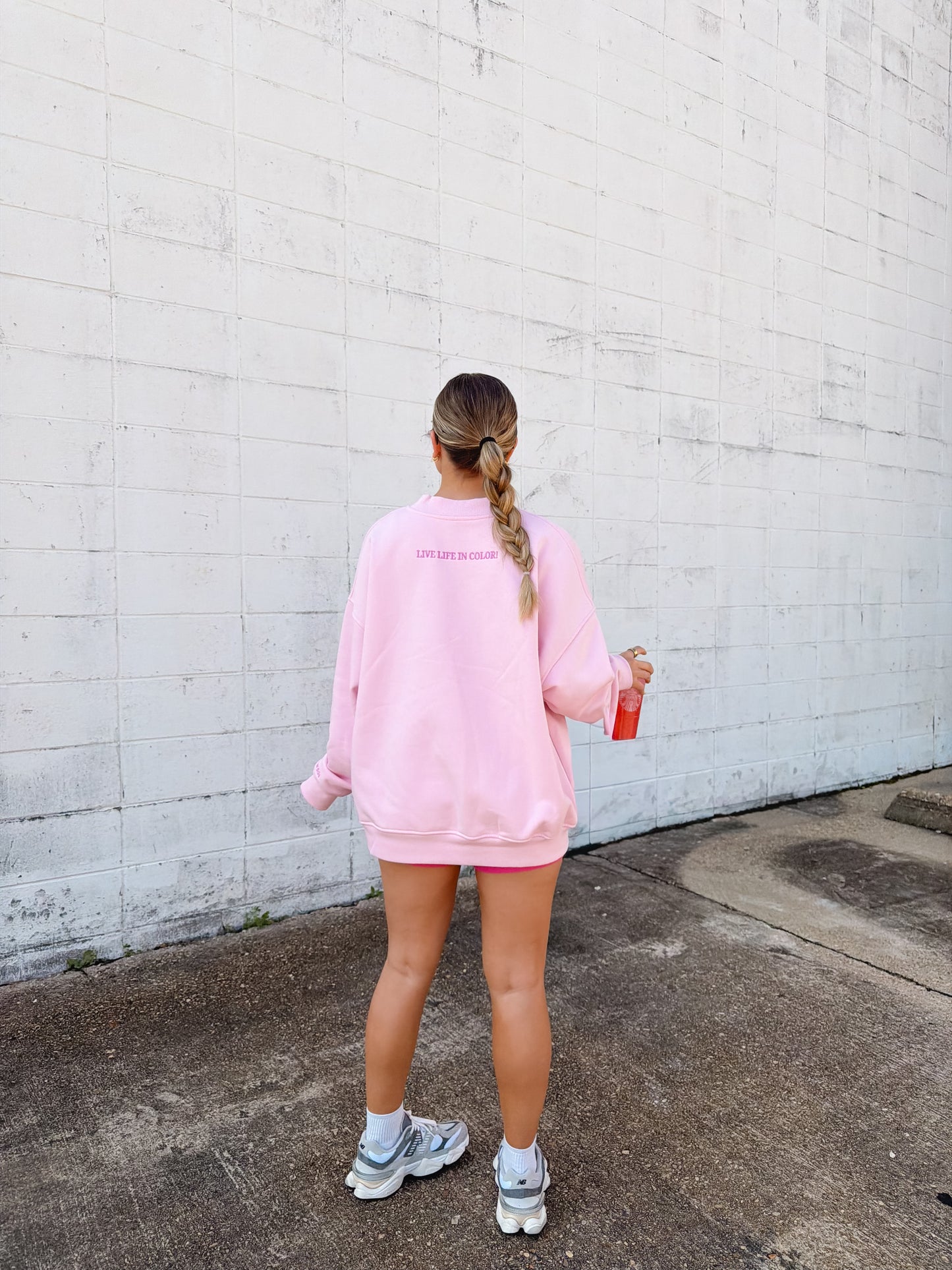 Pink Polka Dot CC Mockneck