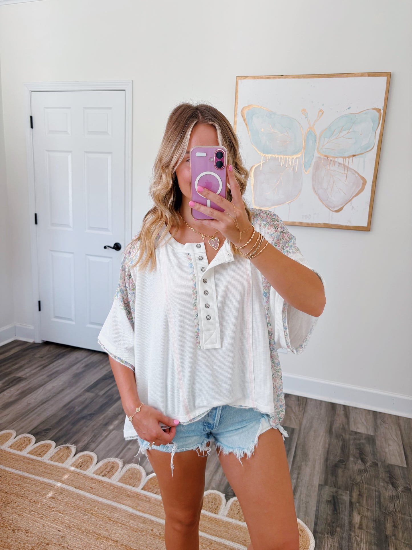 Rosie Flowy Top in White