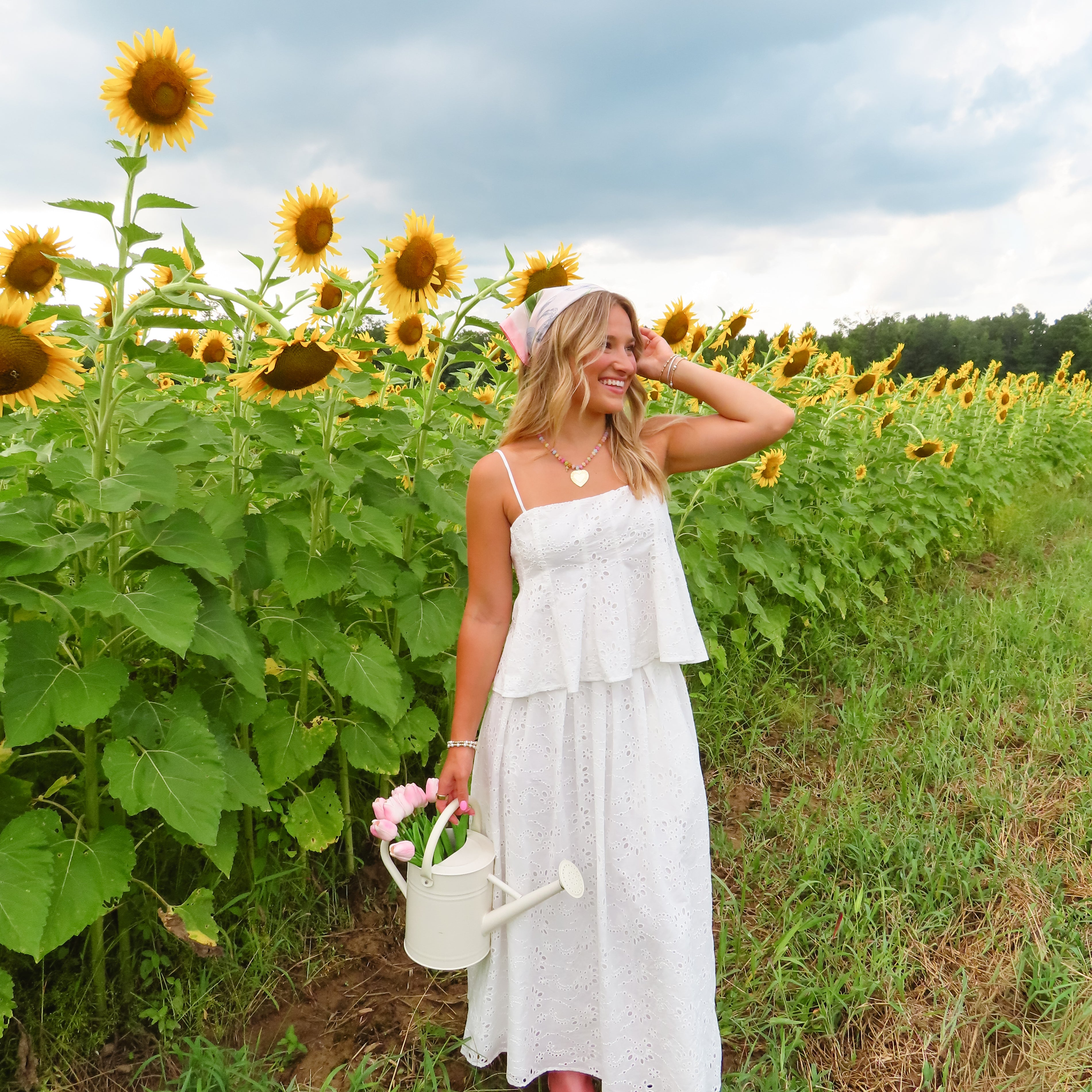 Darling Eyelet Skirt Set