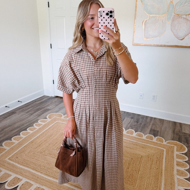 Maplewood Gingham Maxi