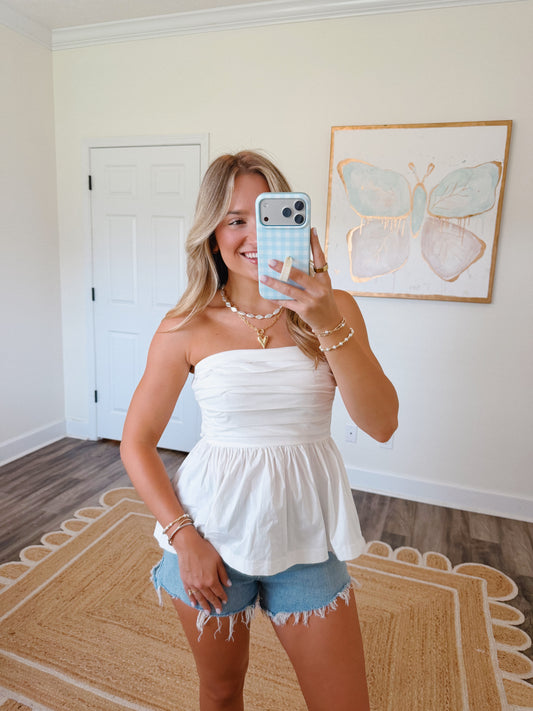 The Hampton Top in White