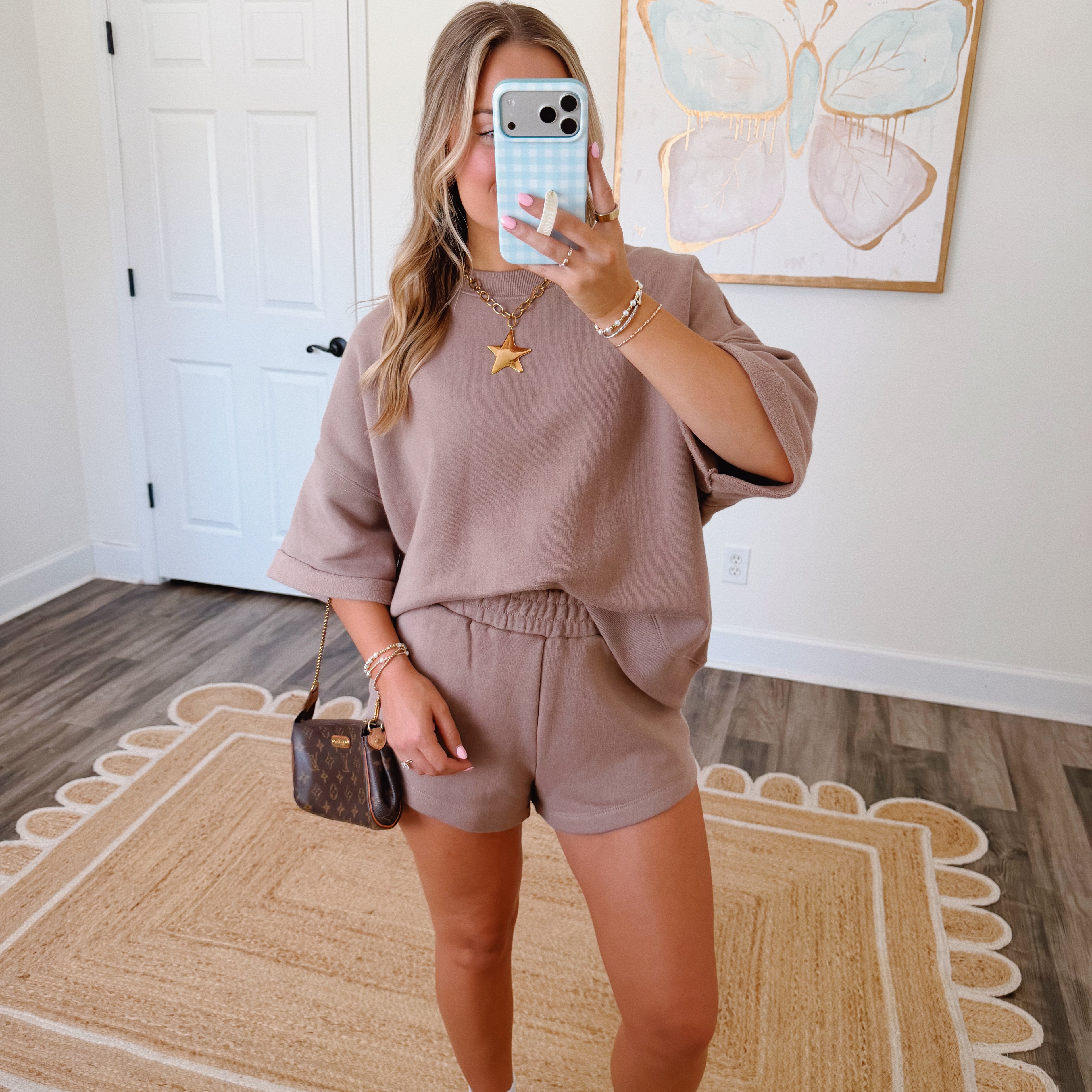 Coffee Run Lounge Set in Mocha