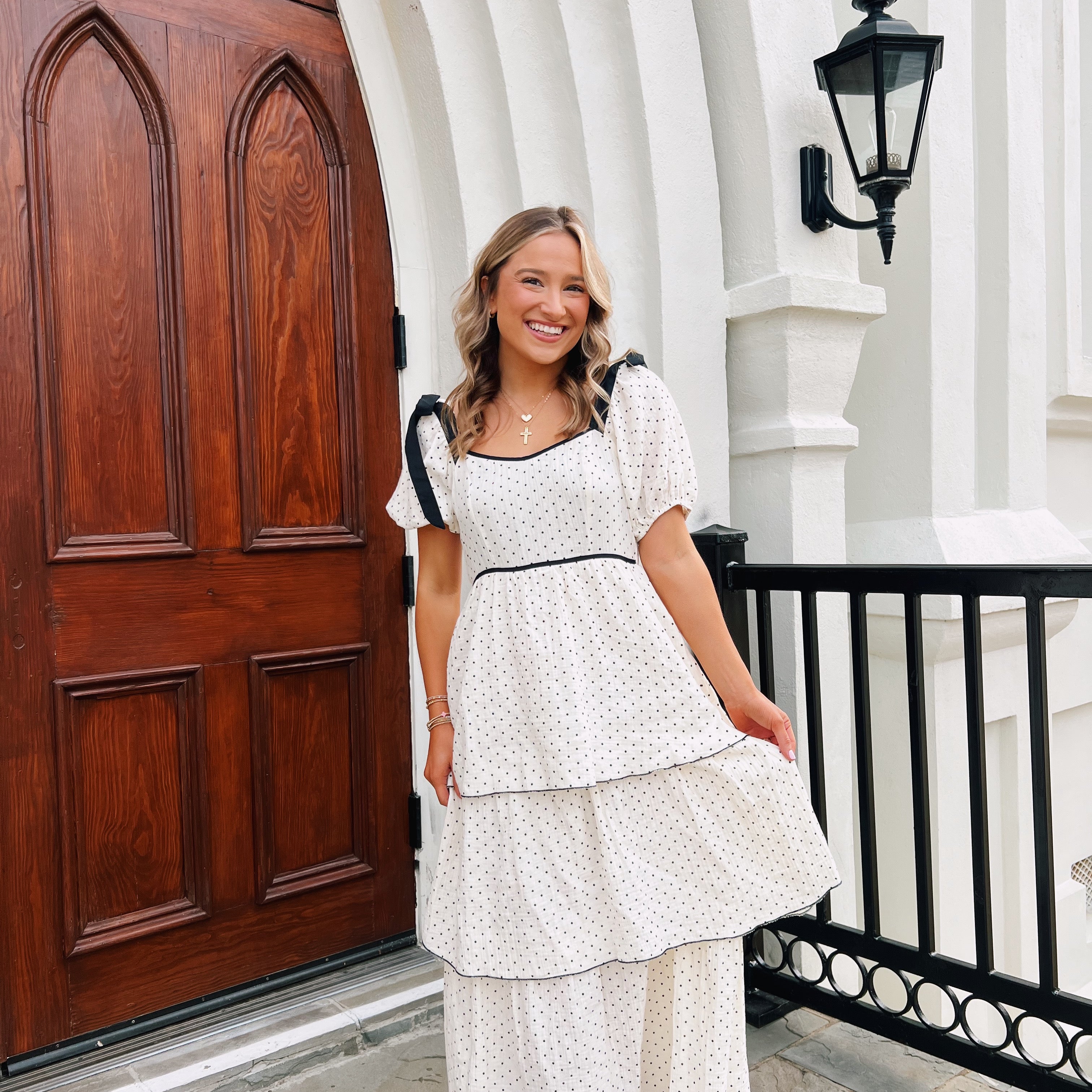 Polka Dot Midi Dress