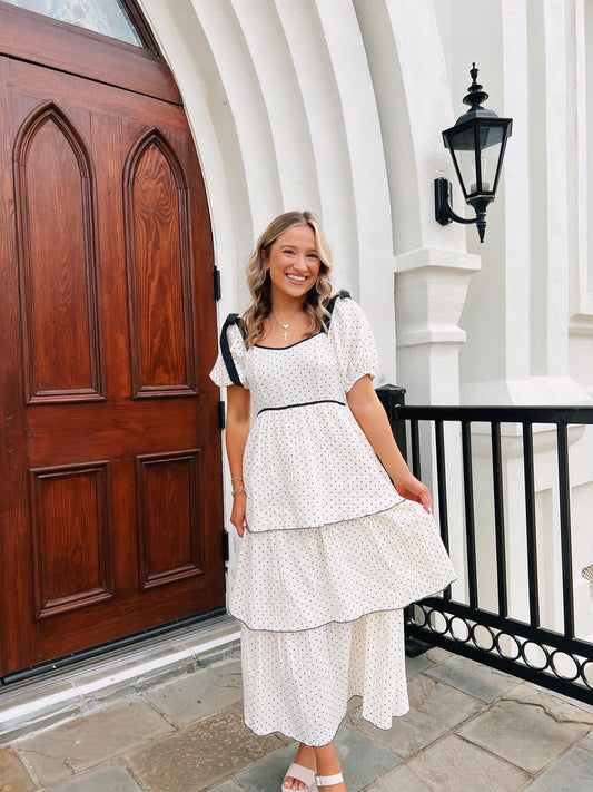 Polka Dot Midi Dress