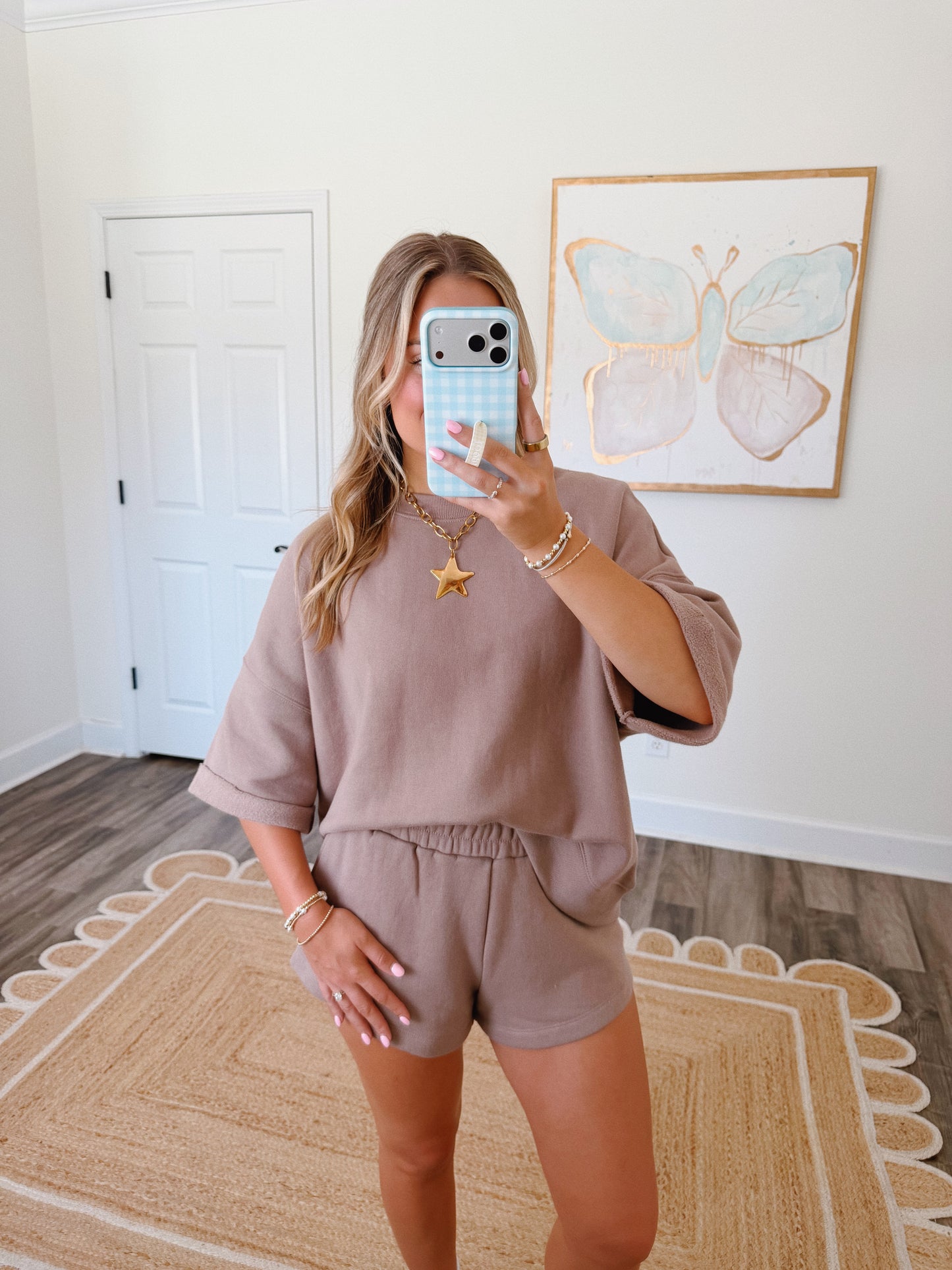 Coffee Run Lounge Set in Mocha