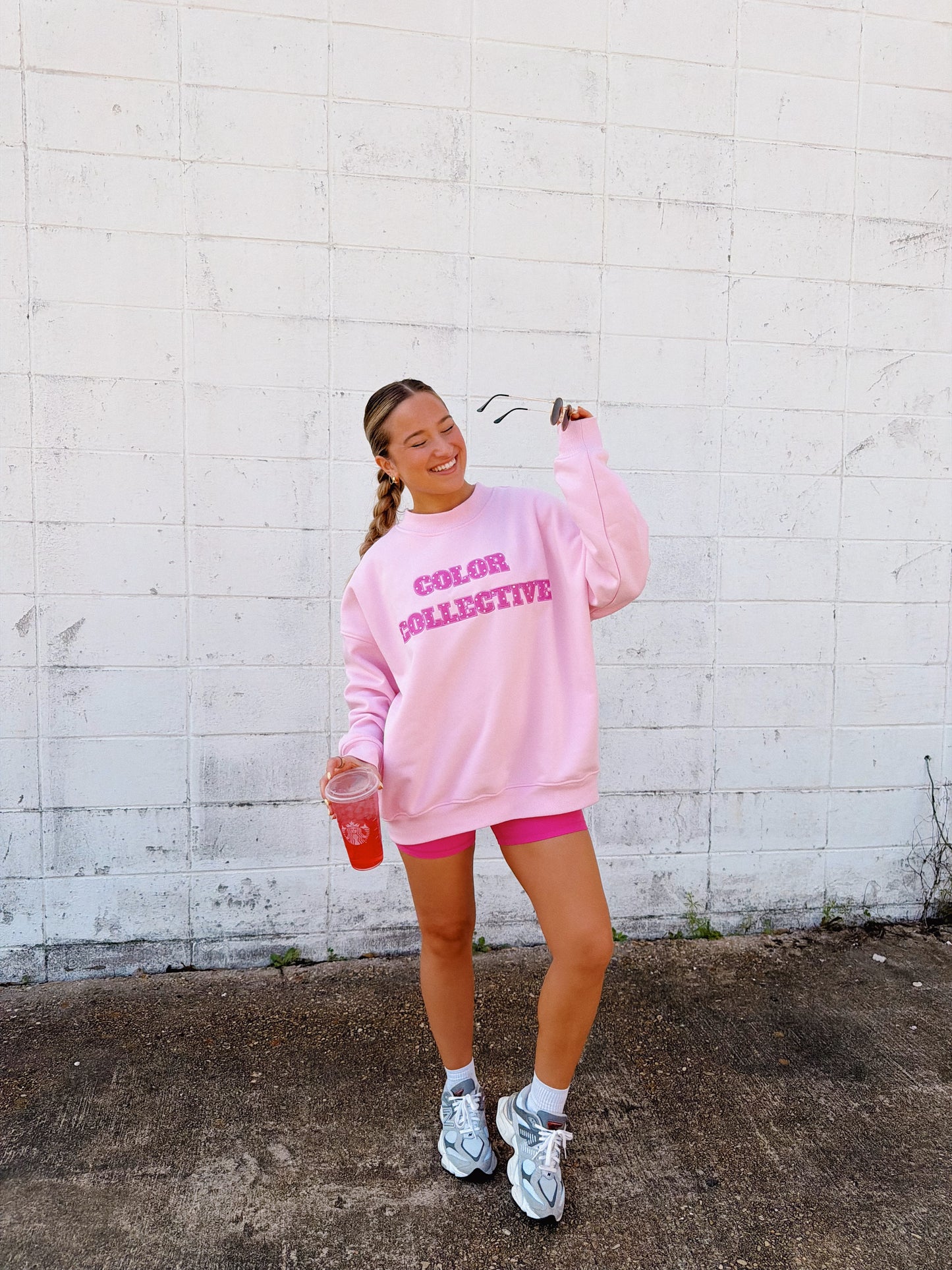 Pink Polka Dot CC Mockneck