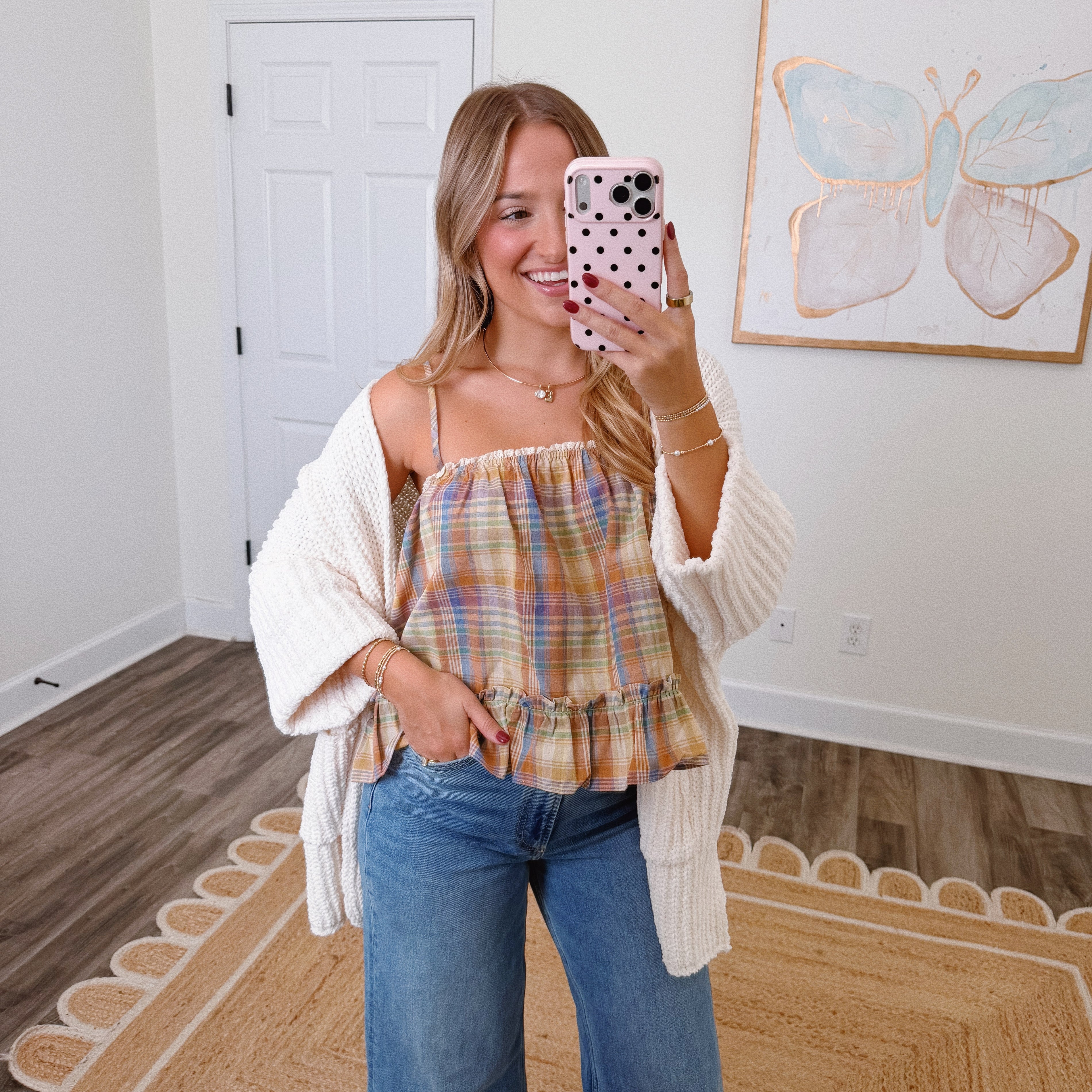 Autumn Hues Plaid Tank