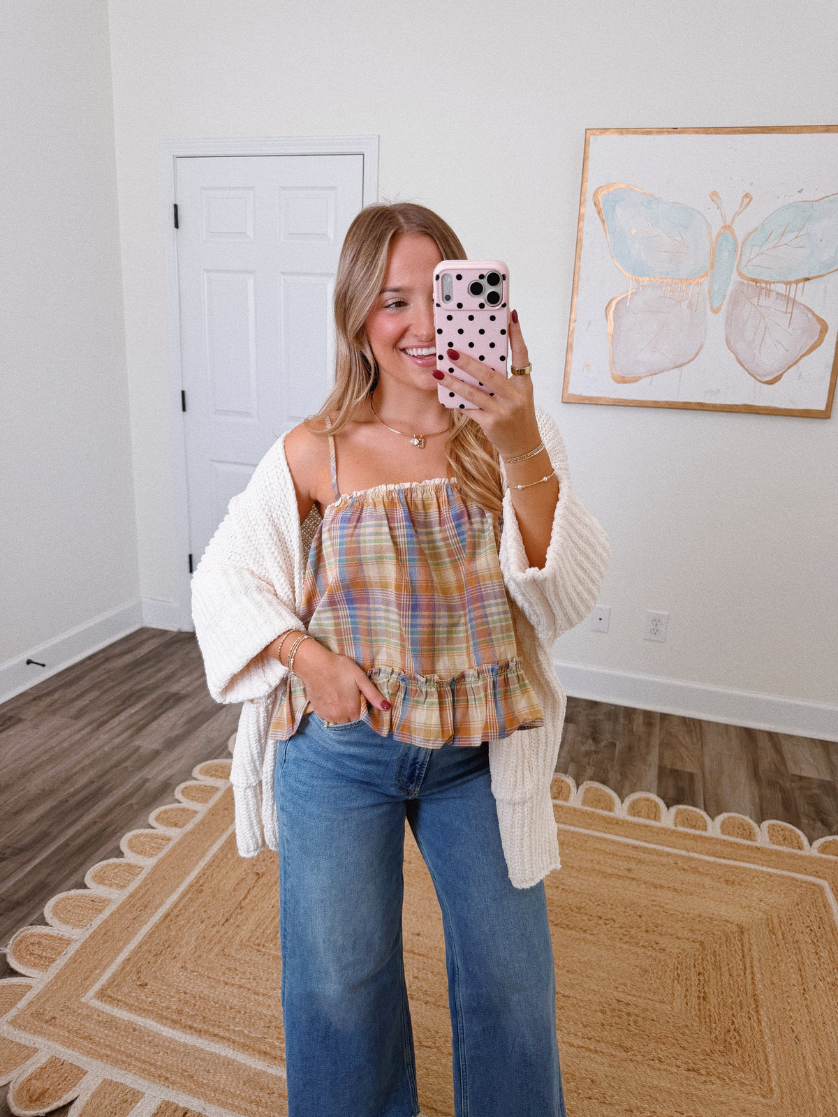 Autumn Hues Plaid Tank