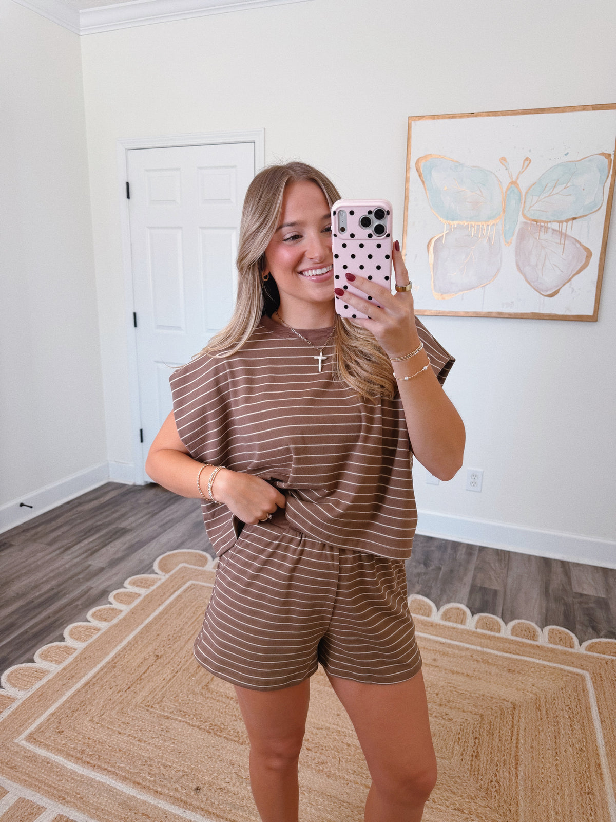 Cocoa Stripe Set