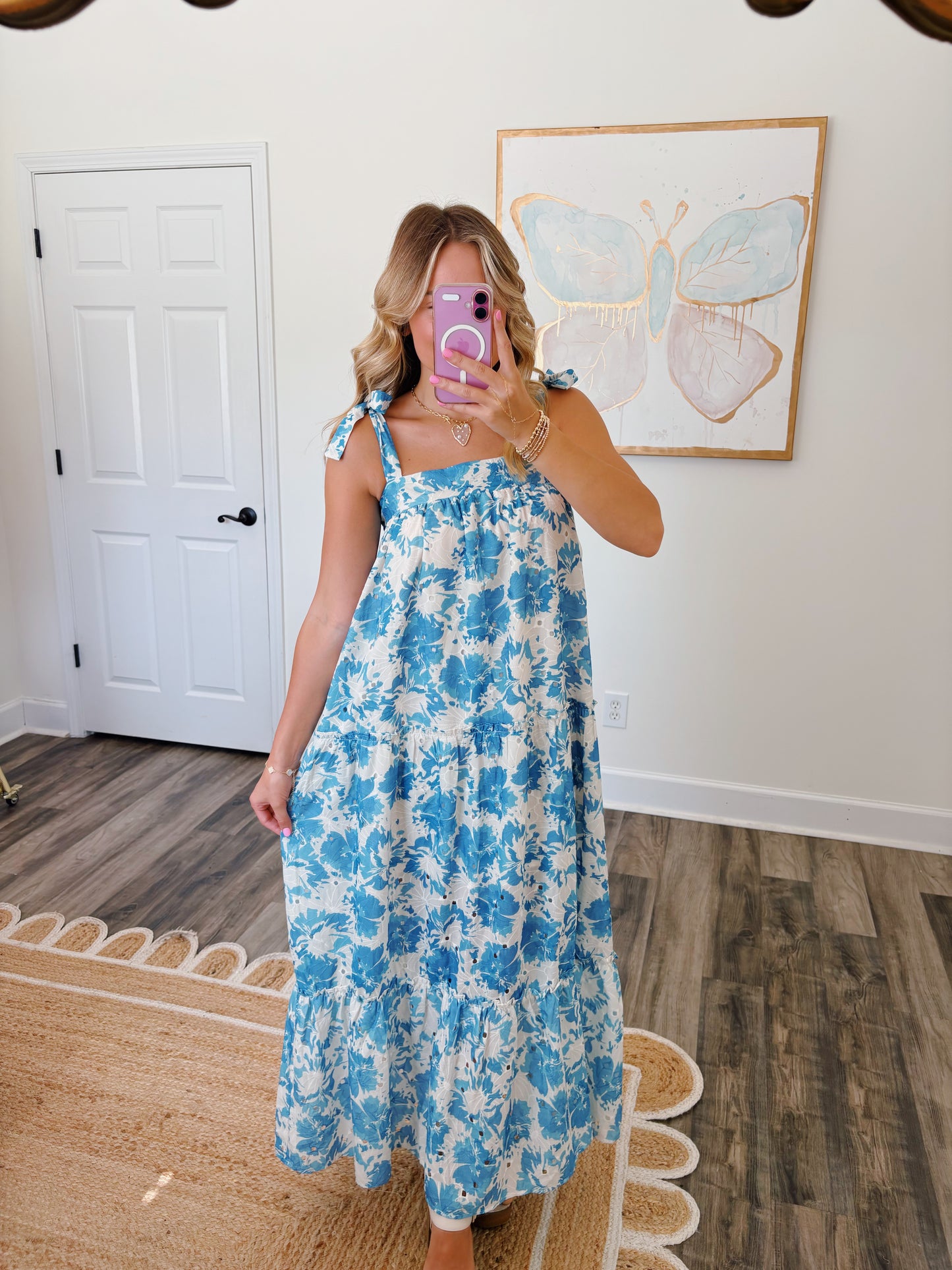 Love You More Dress in Blue