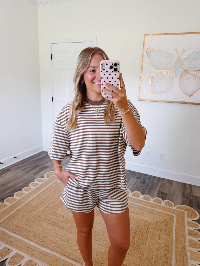 Morning Brew Striped Set