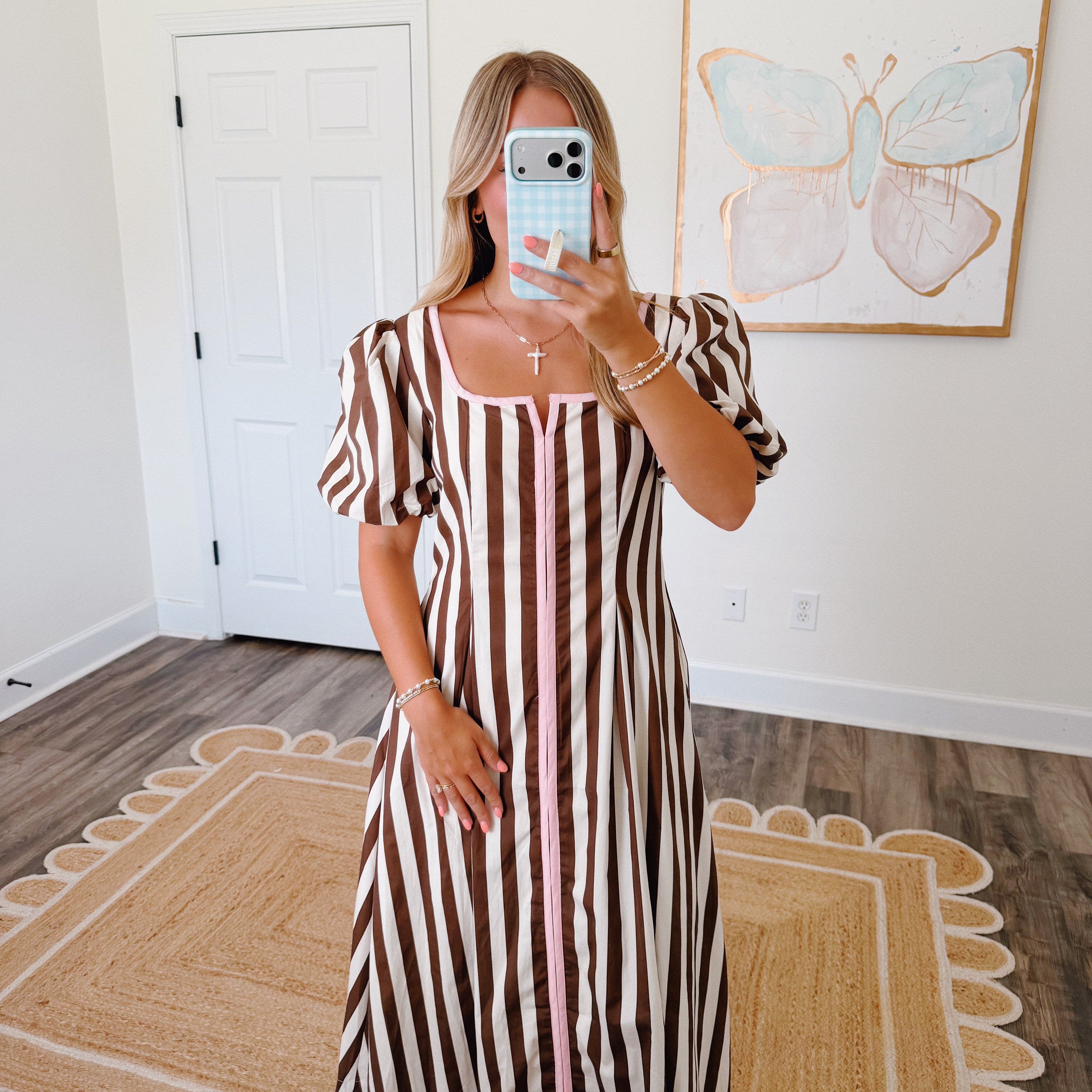 Espresso Striped Maxi