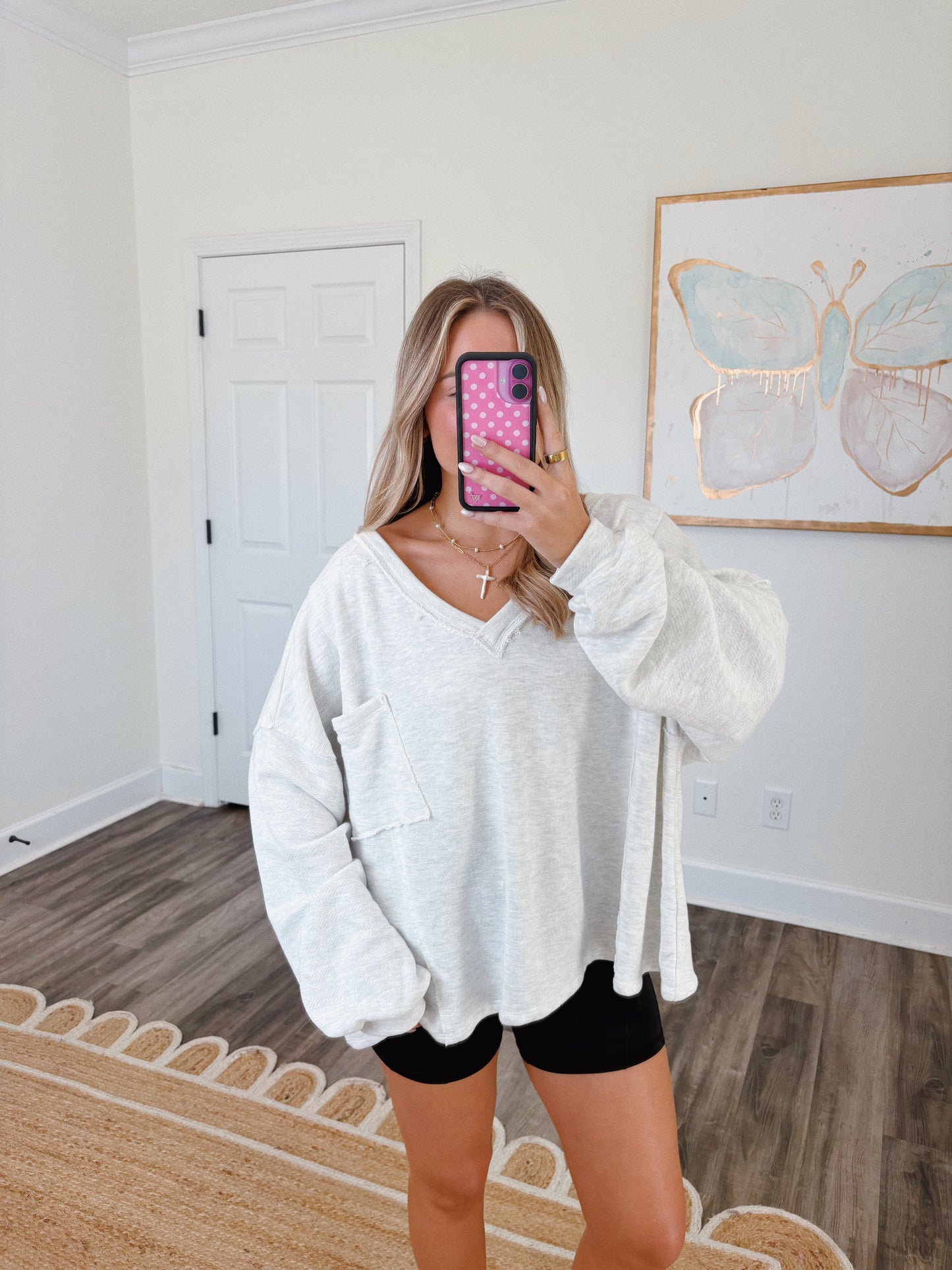 Kick Back Oversized Top