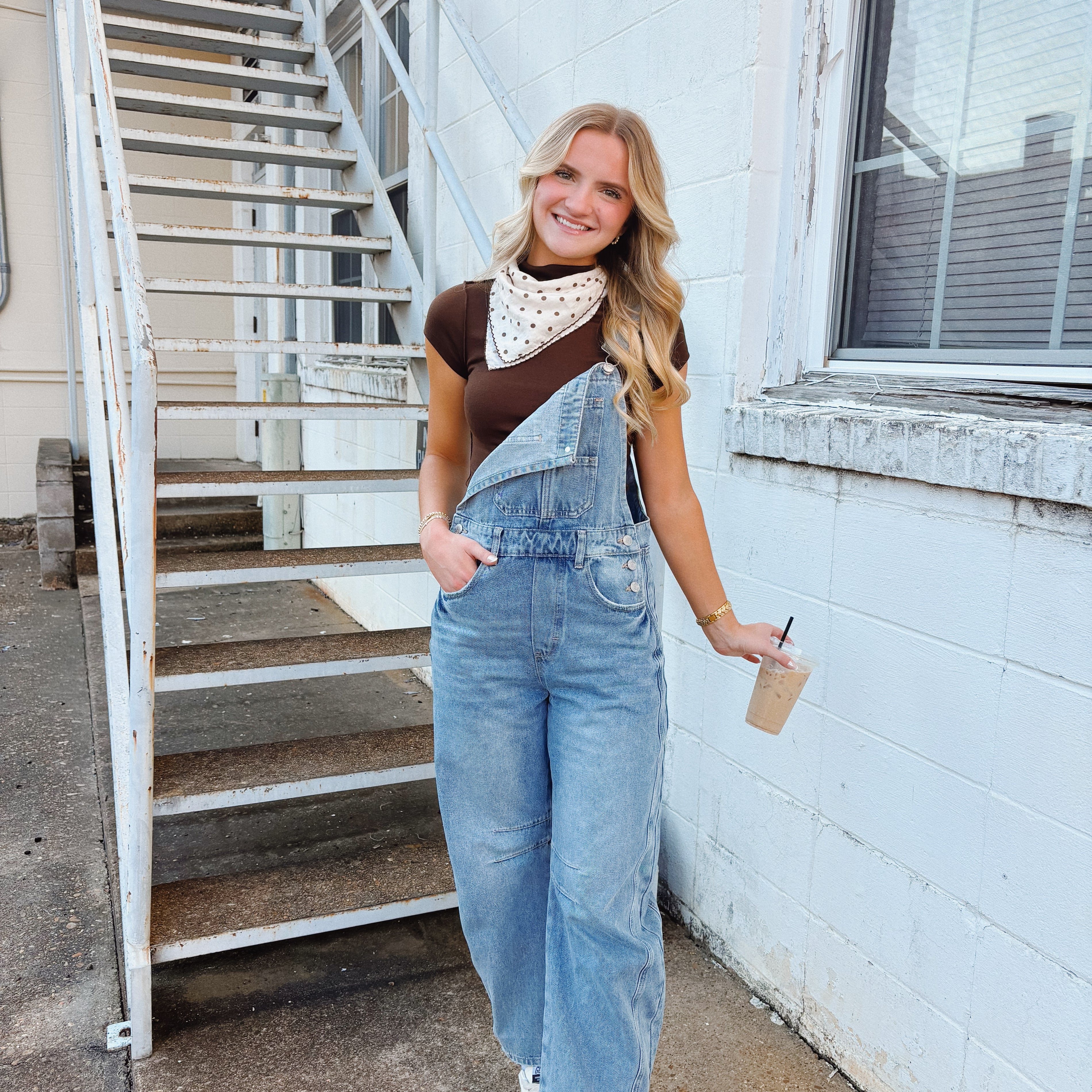 Barrel Denim Overalls