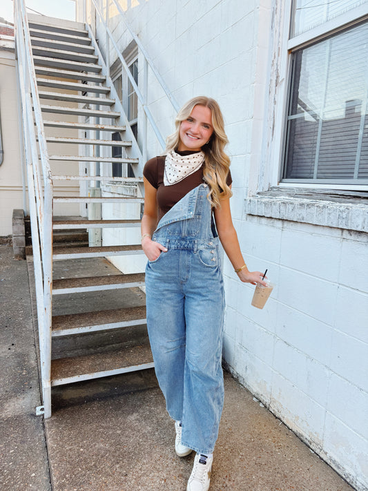 Barrel Denim Overalls