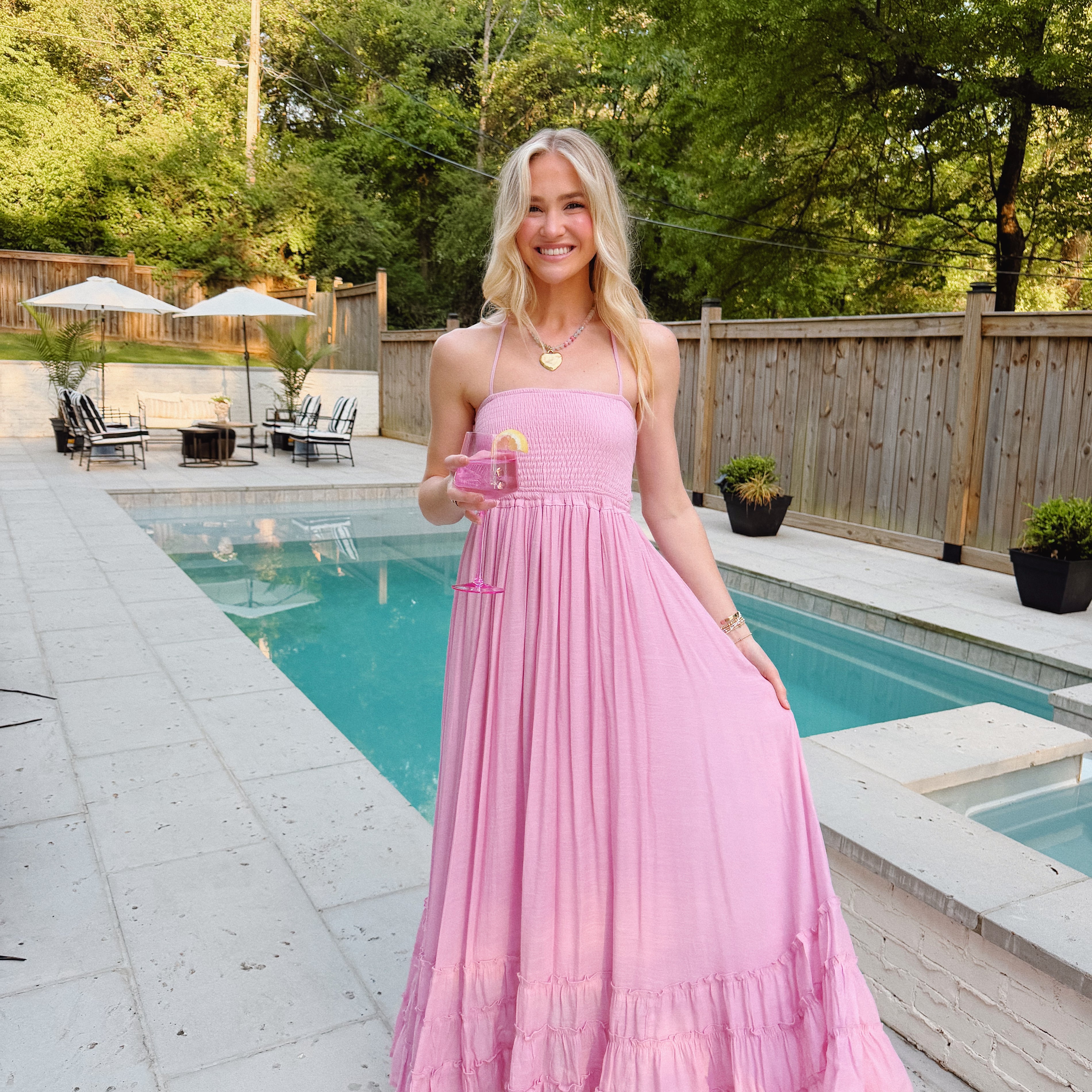 Sunkissed Maxi Dress Pink