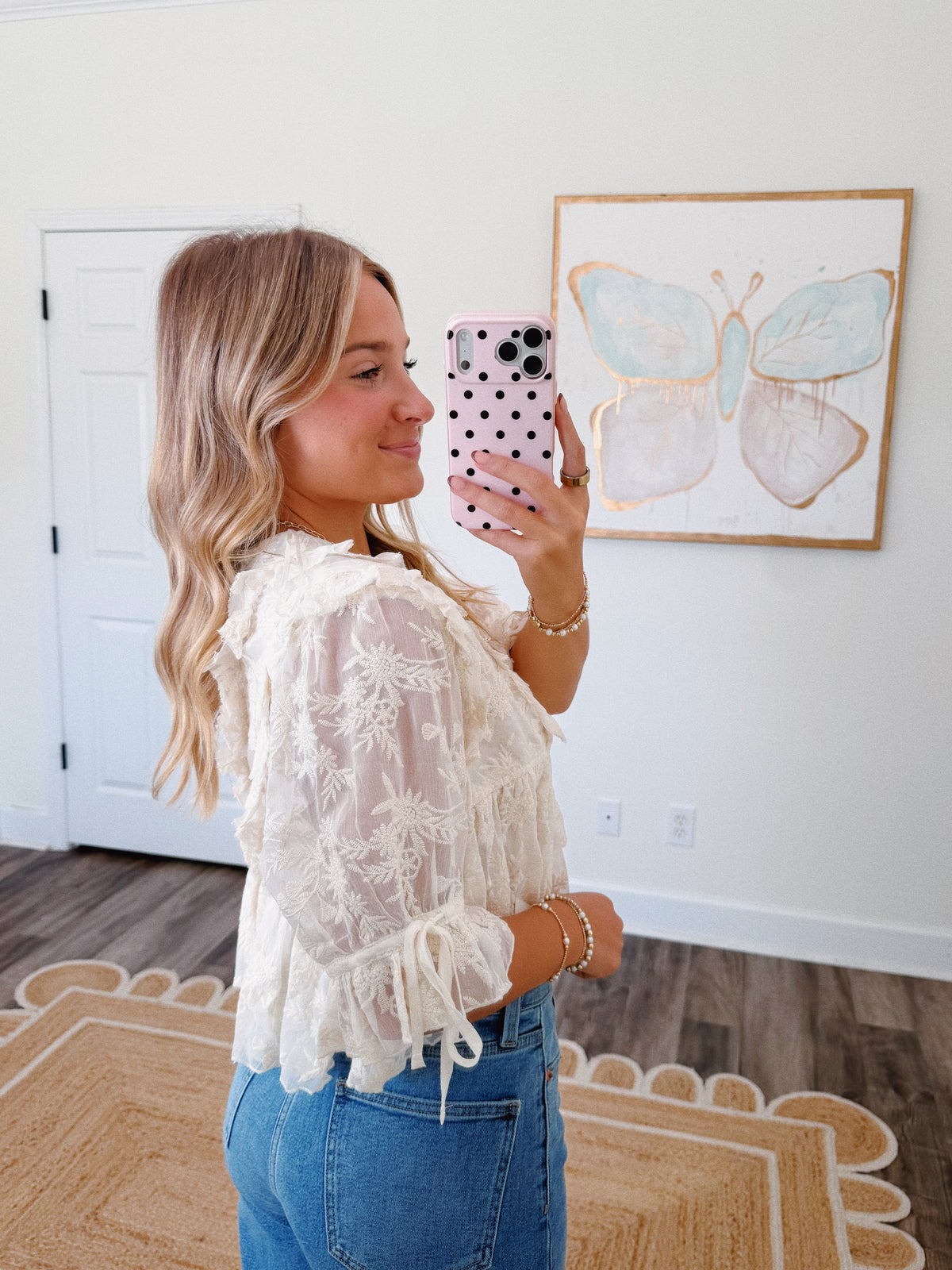 Ivory Embroidered Blouse