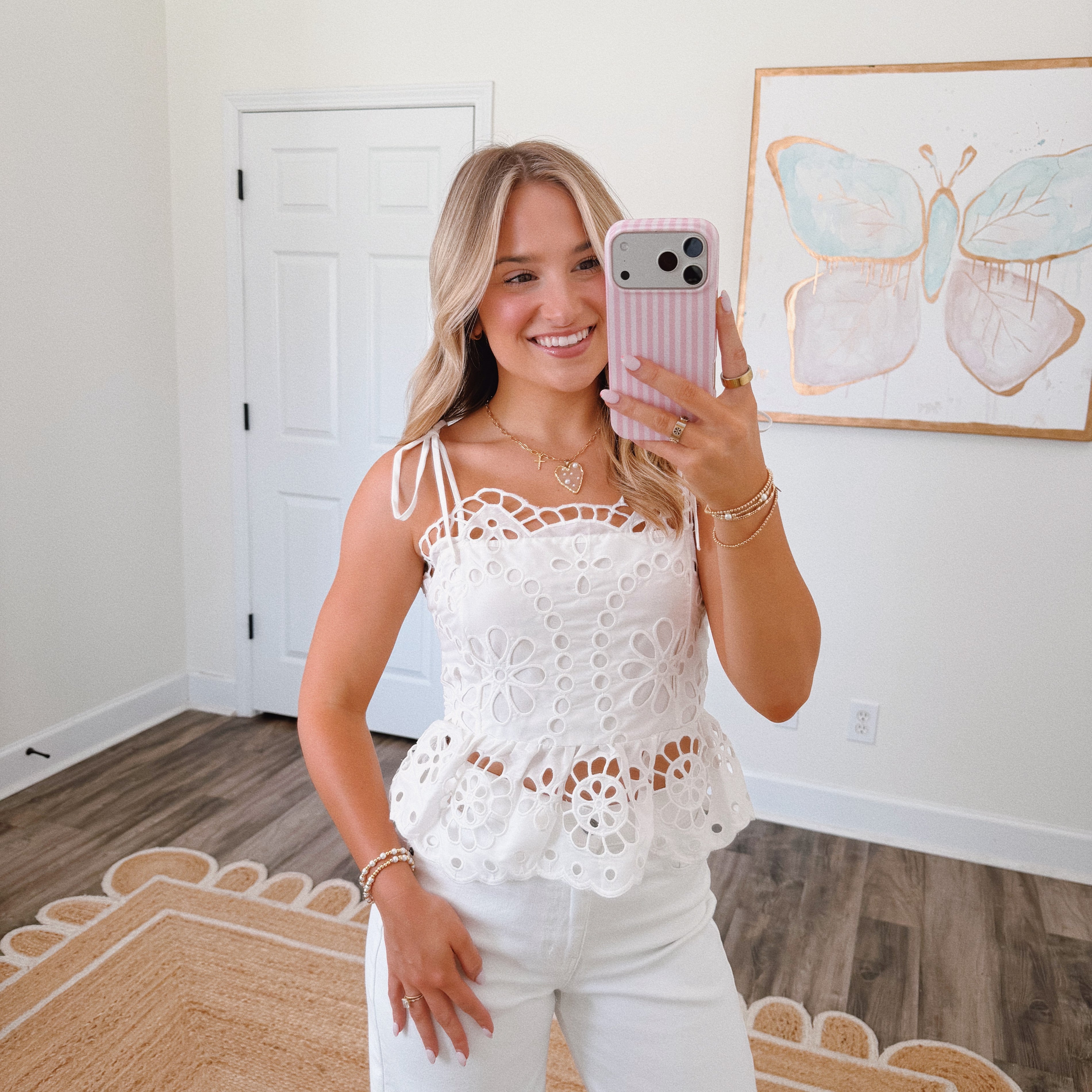 Darling Eyelet Top