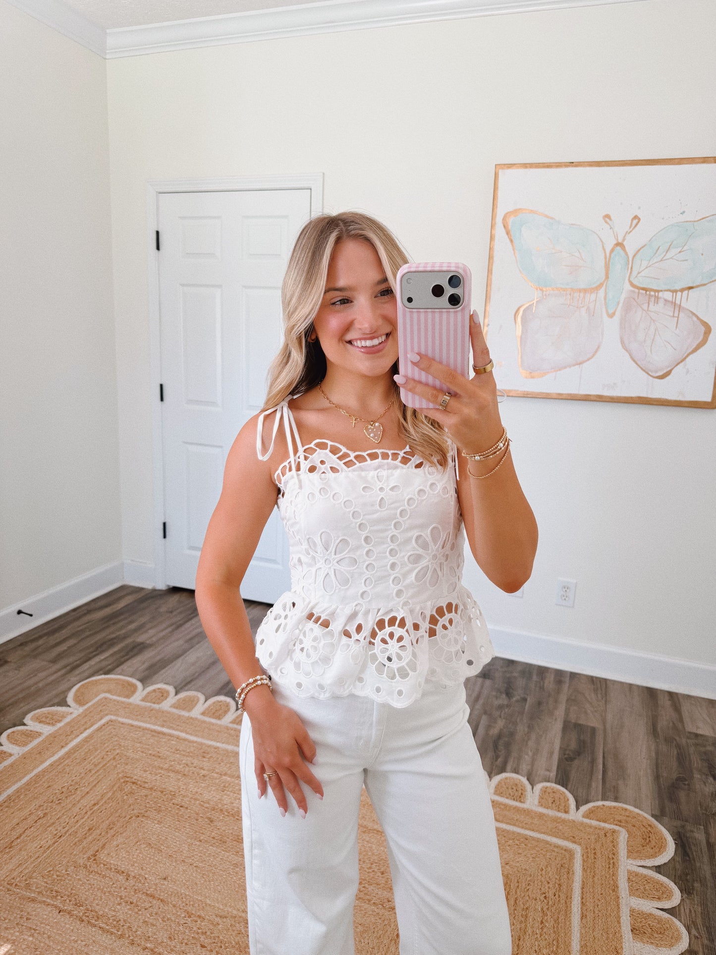 Darling Eyelet Top