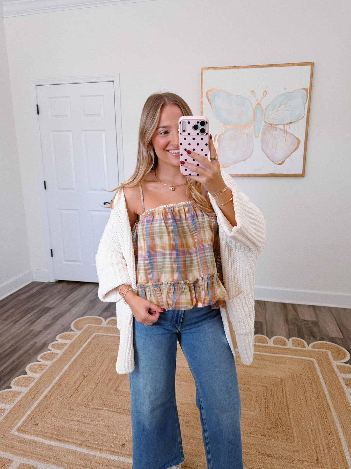 Autumn Hues Plaid Tank