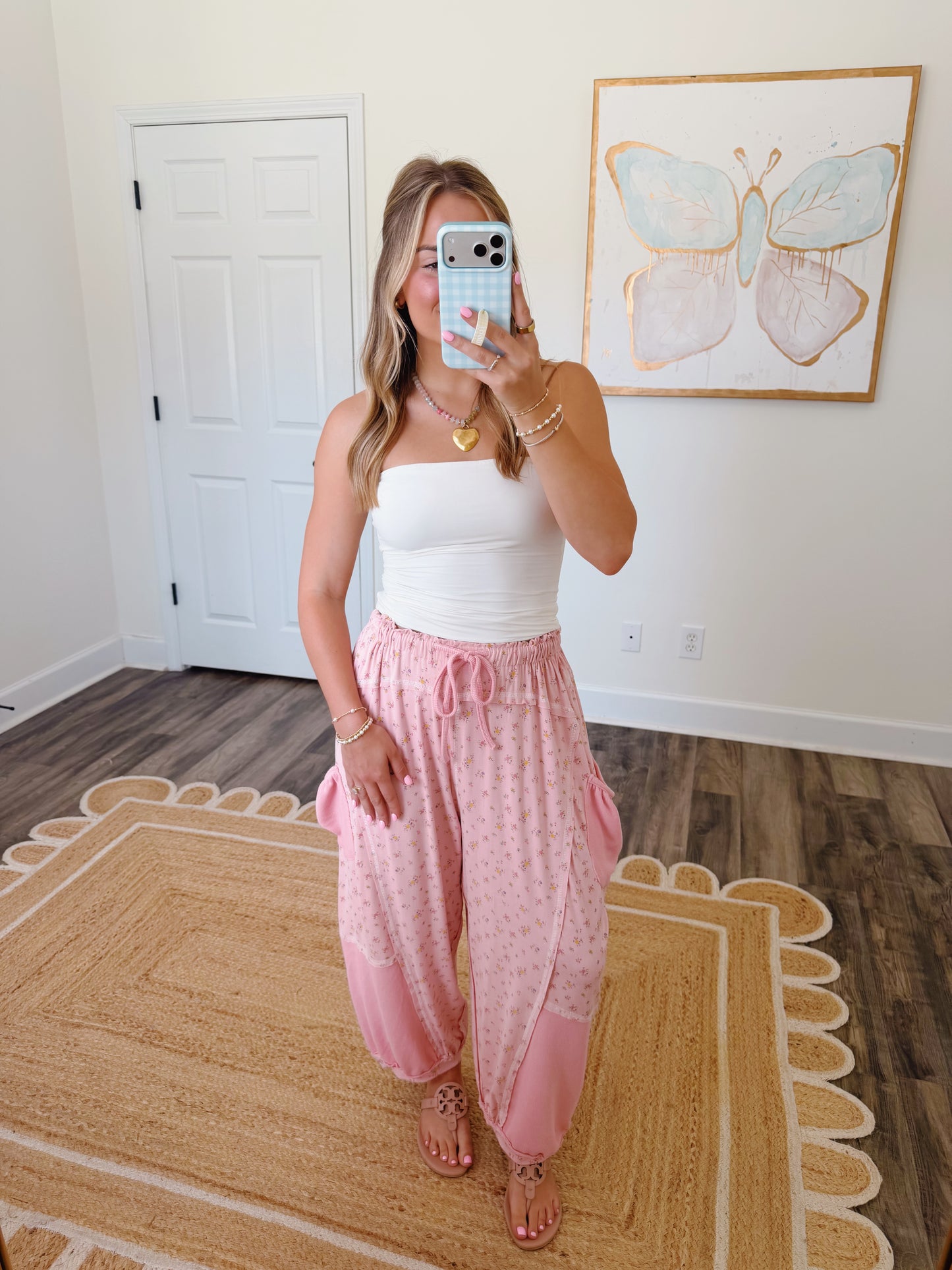 Easy Living Barrel Joggers Pink