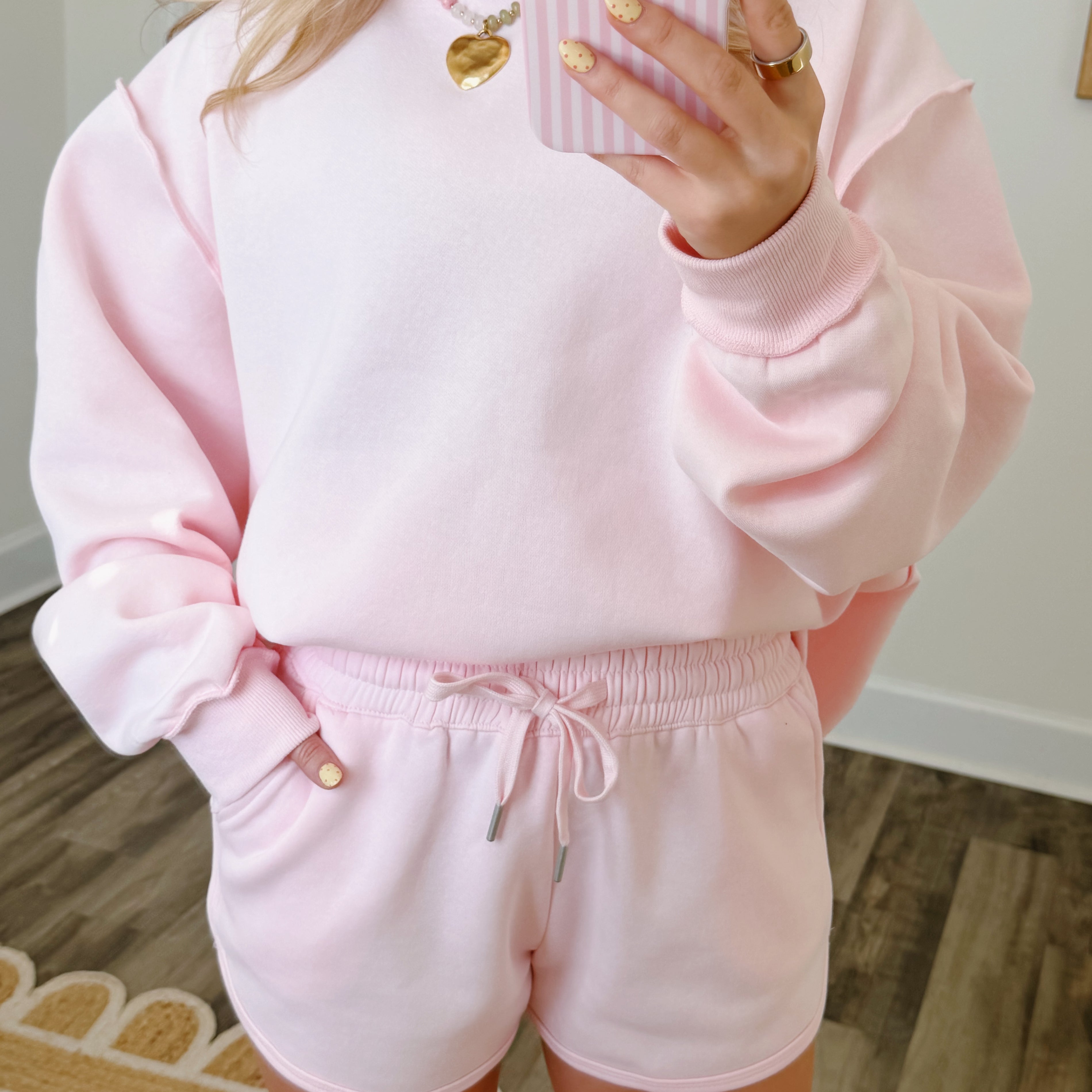 Ballet Pink Scuba Shorts