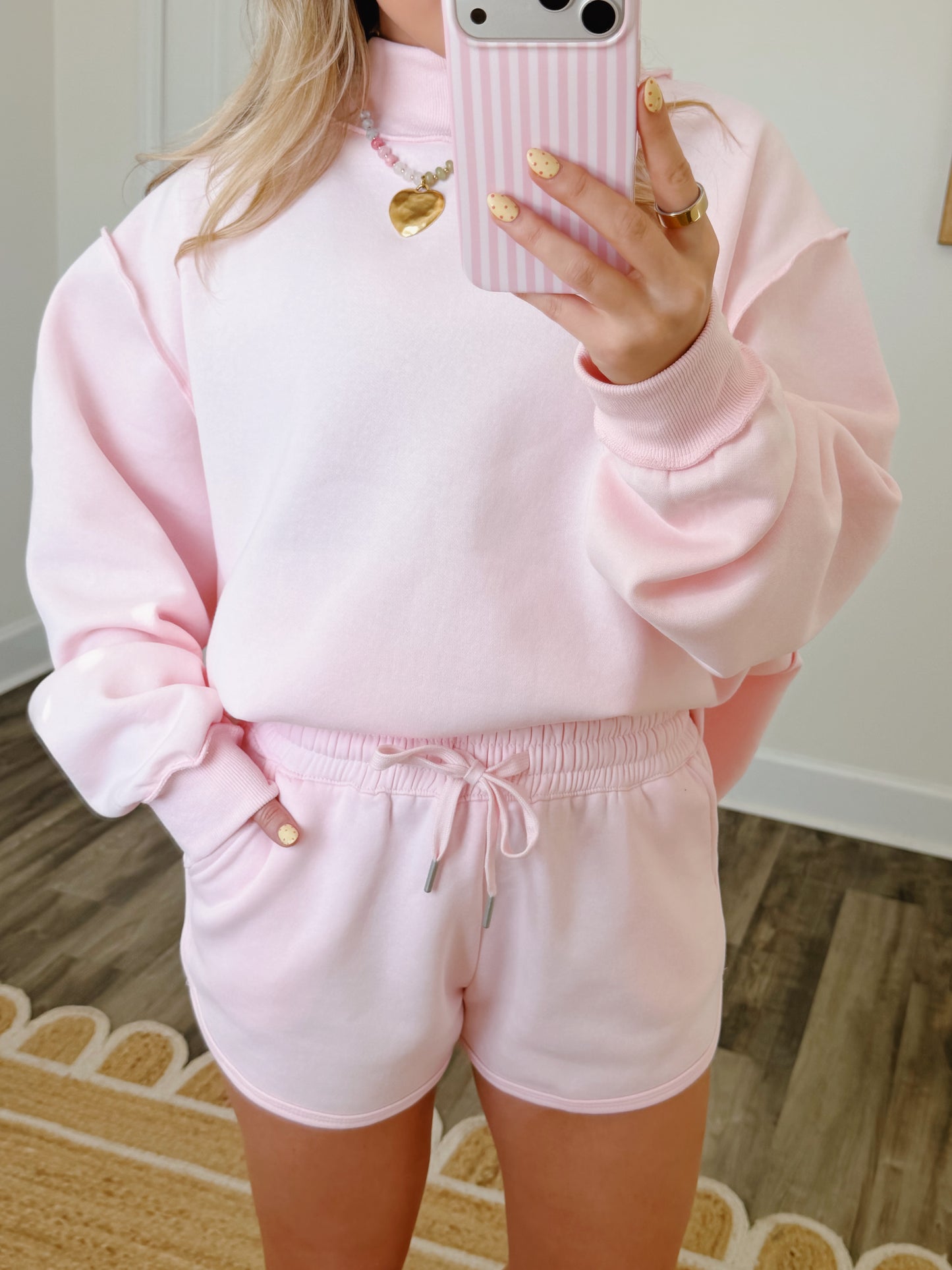 Ballet Pink Scuba Shorts