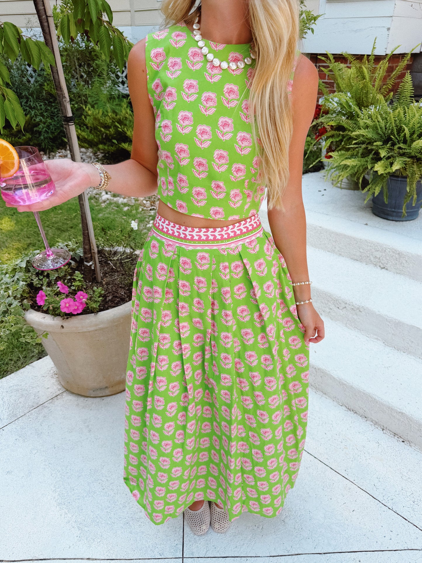 Lily Bloom Skirt Set