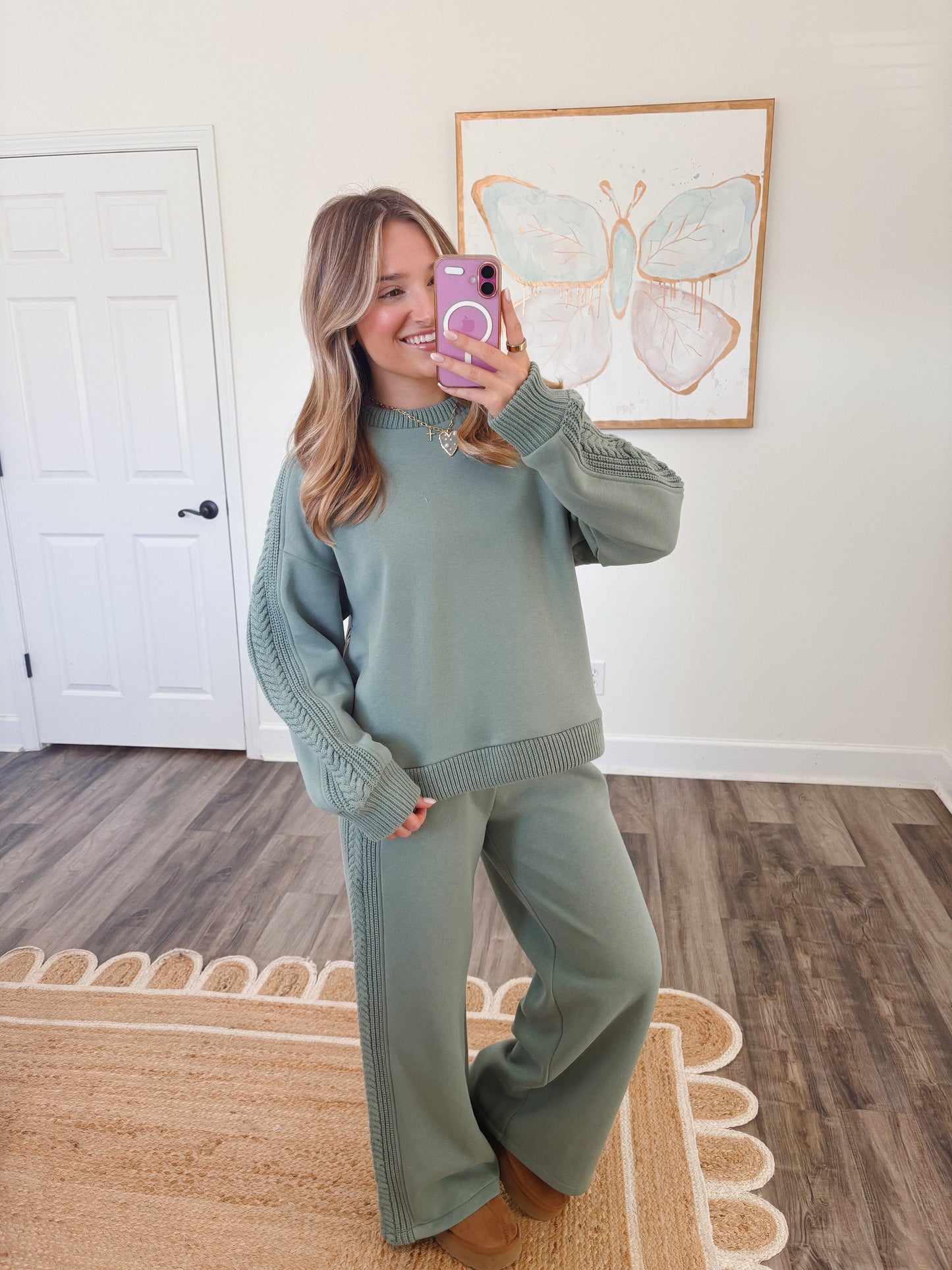 Cabin Cozy Lounge Set in Olive