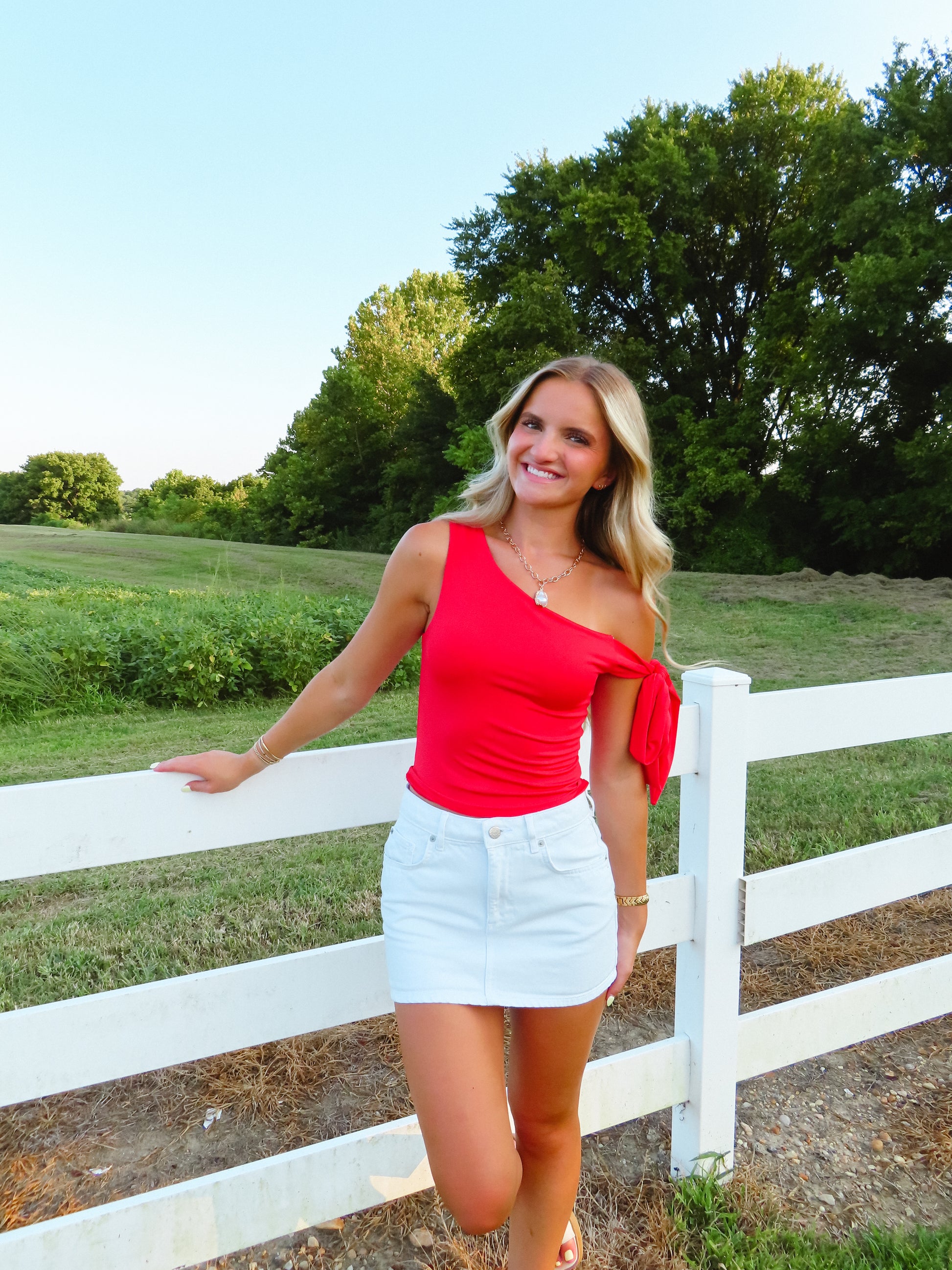 Sweet Victory Top in Red