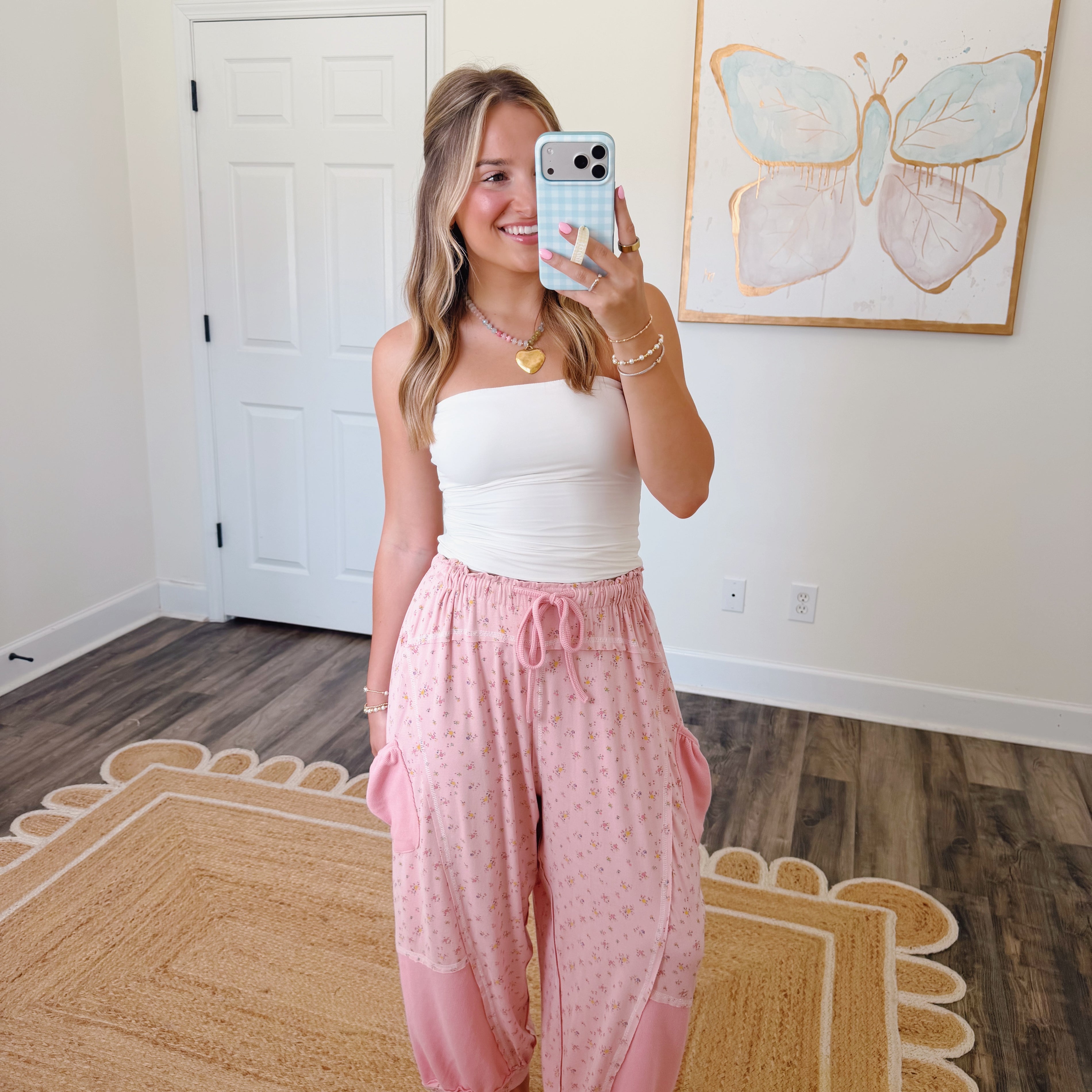 Easy Living Barrel Joggers Pink