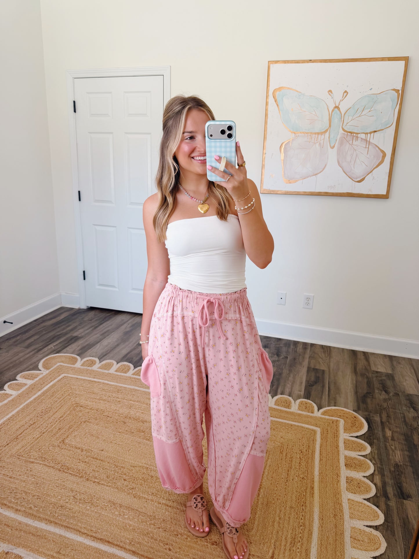Easy Living Barrel Joggers Pink